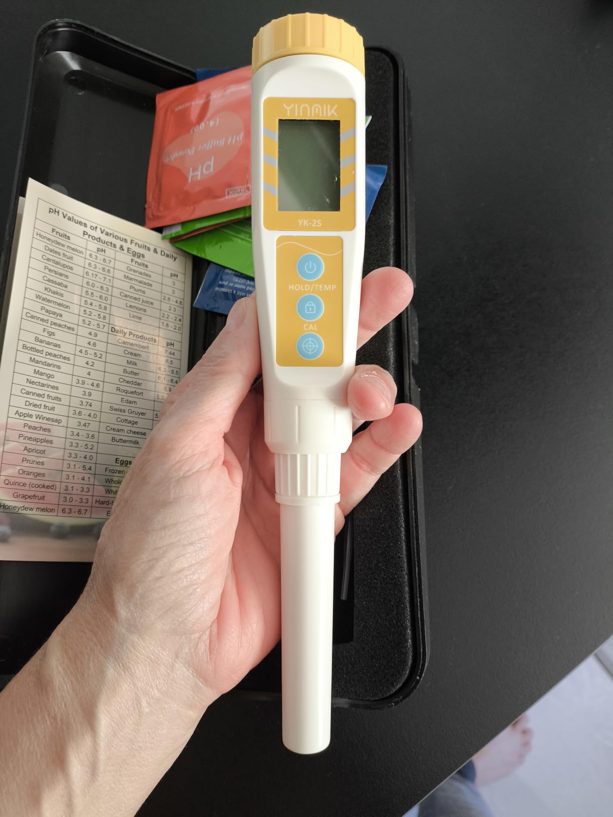 Food pH Meter with Extra pH Replaceable Probe,Digital pH Tester for Sourdough and Bread,Food pH Tester for Meat,Canning,Cheese,Solid Samples, Soft Soil and Water customer photo 1