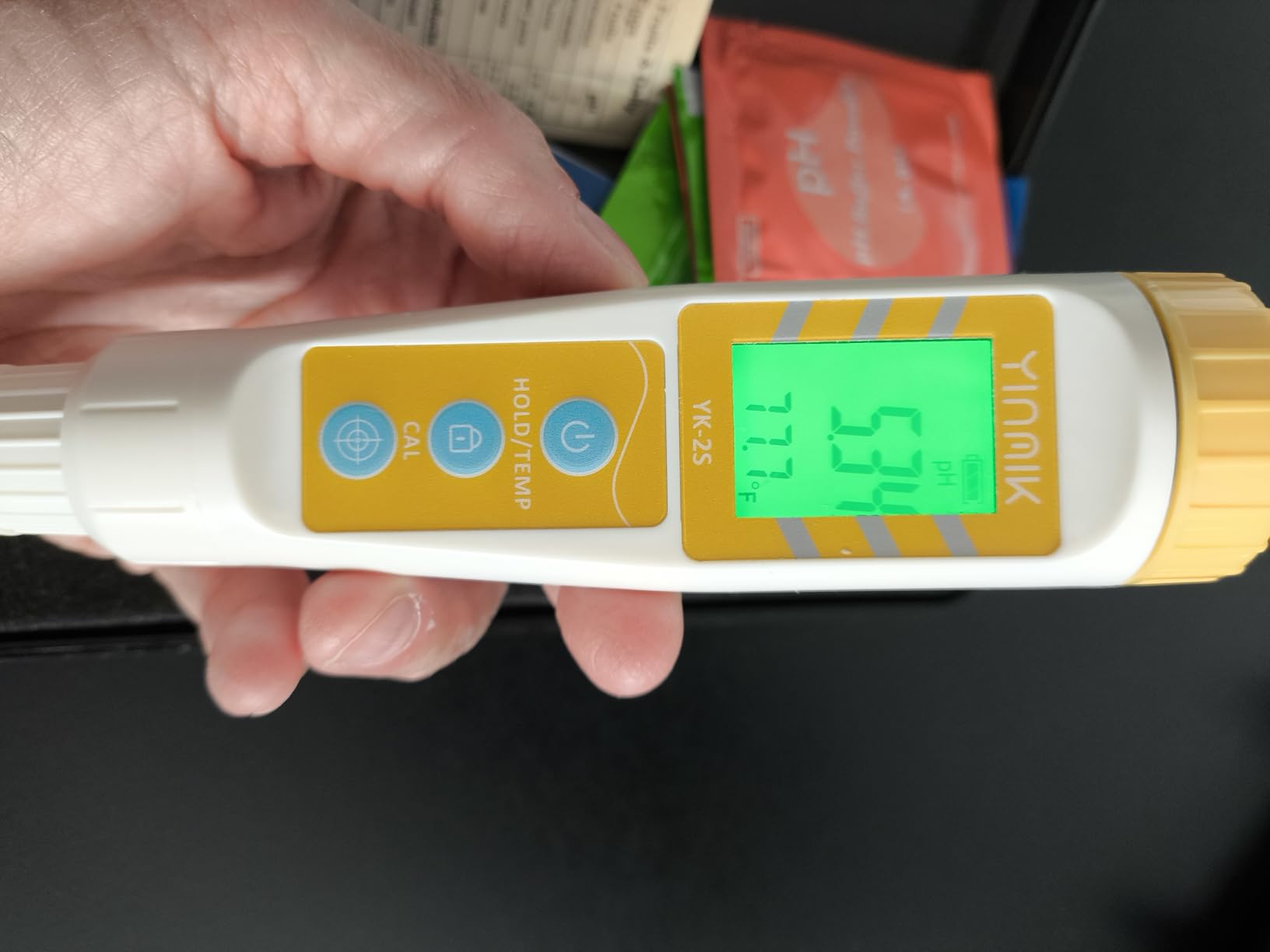 Food pH Meter with Extra pH Replaceable Probe,Digital pH Tester for Sourdough and Bread,Food pH Tester for Meat,Canning,Cheese,Solid Samples, Soft Soil and Water customer photo 2