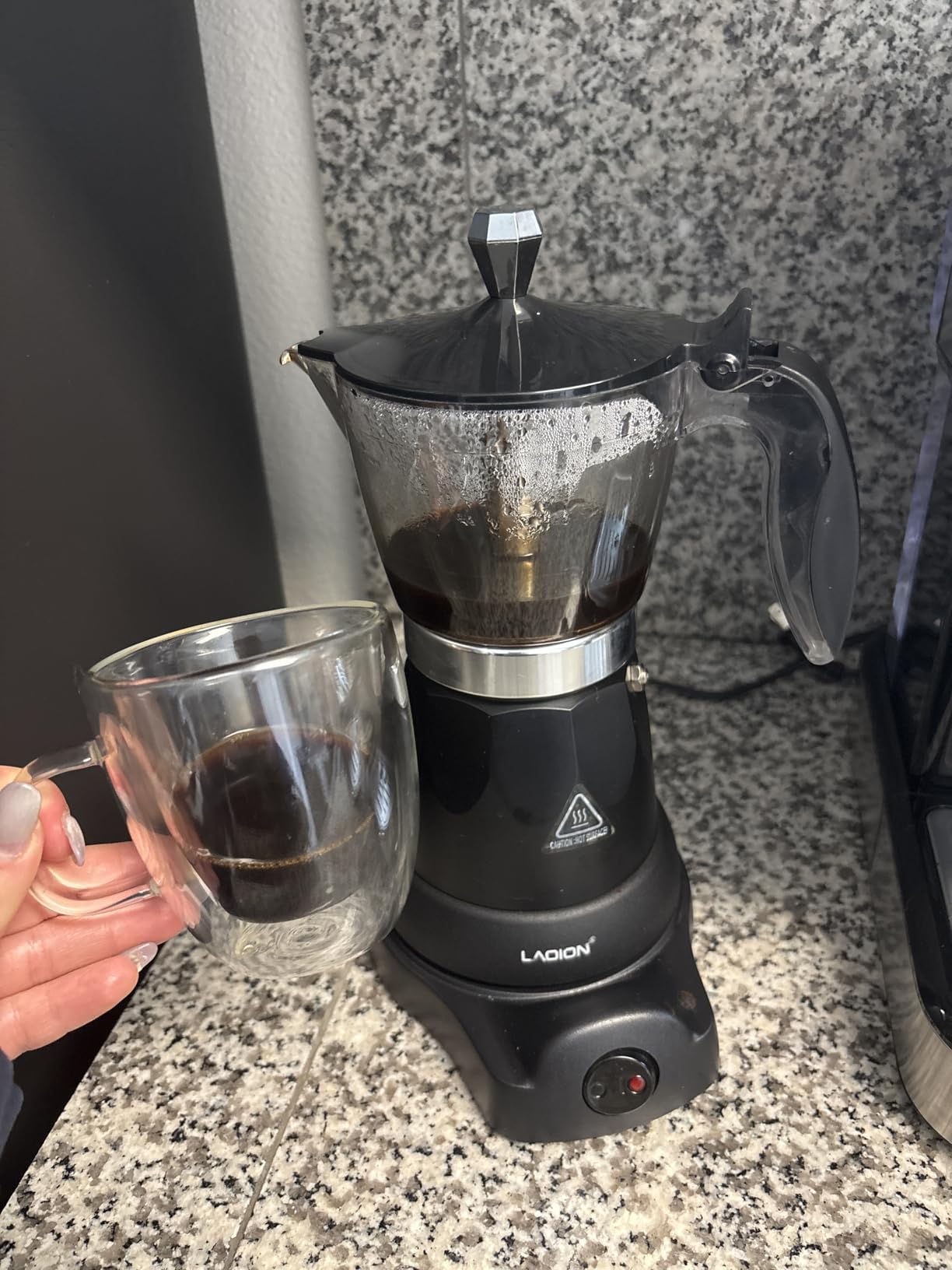 Cuban Coffee Maker, 6 or 3cup Electric Espresso Coffee Maker, Portable Cafeteras Electricas Modernas, Electric Moka Pot with Detachable Base & Overheat Protection customer photo 1