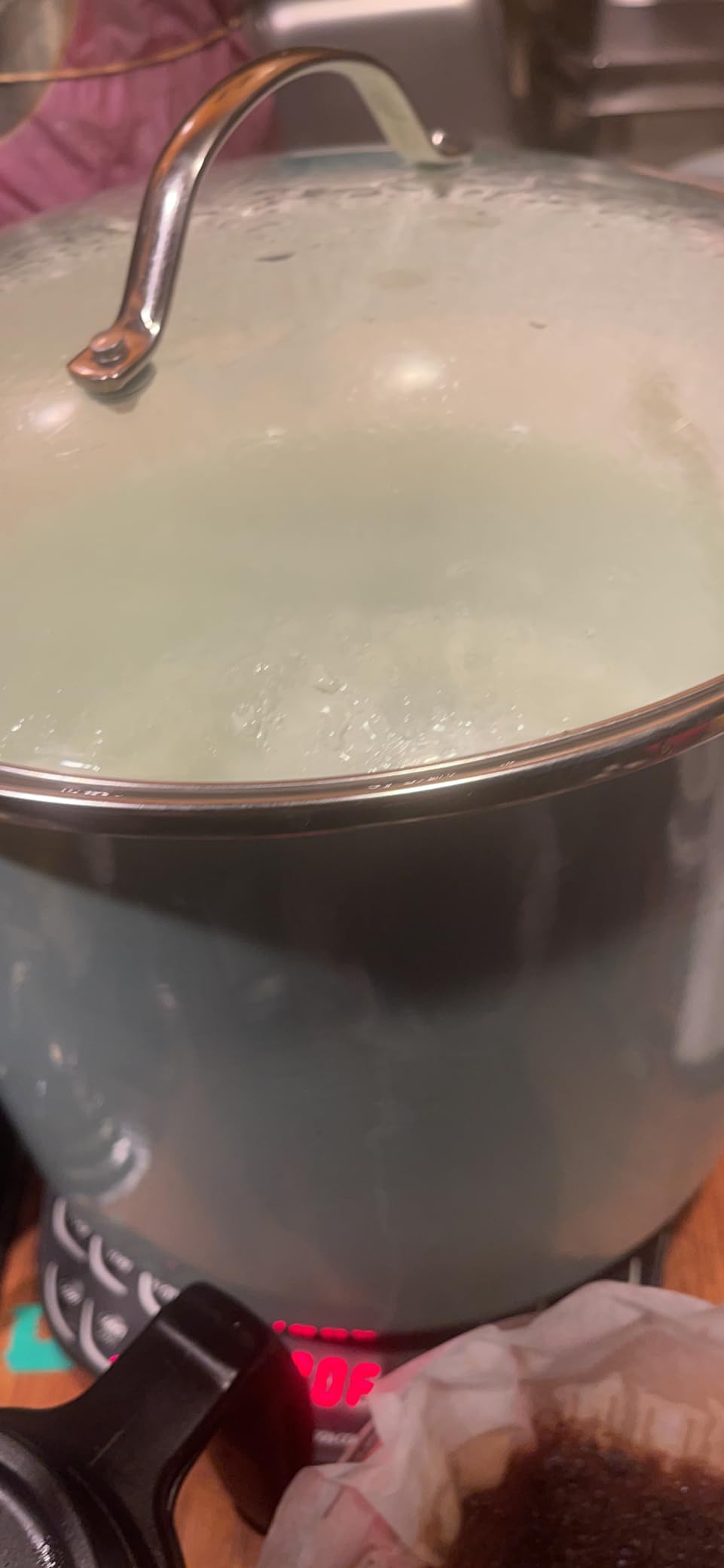 Martha Stewart Thayer 16-Quart Enamel On Steel Scratch Resistant Steamer Stock Pot w/Stainless Steel Insert - Martha Blue customer photo 1