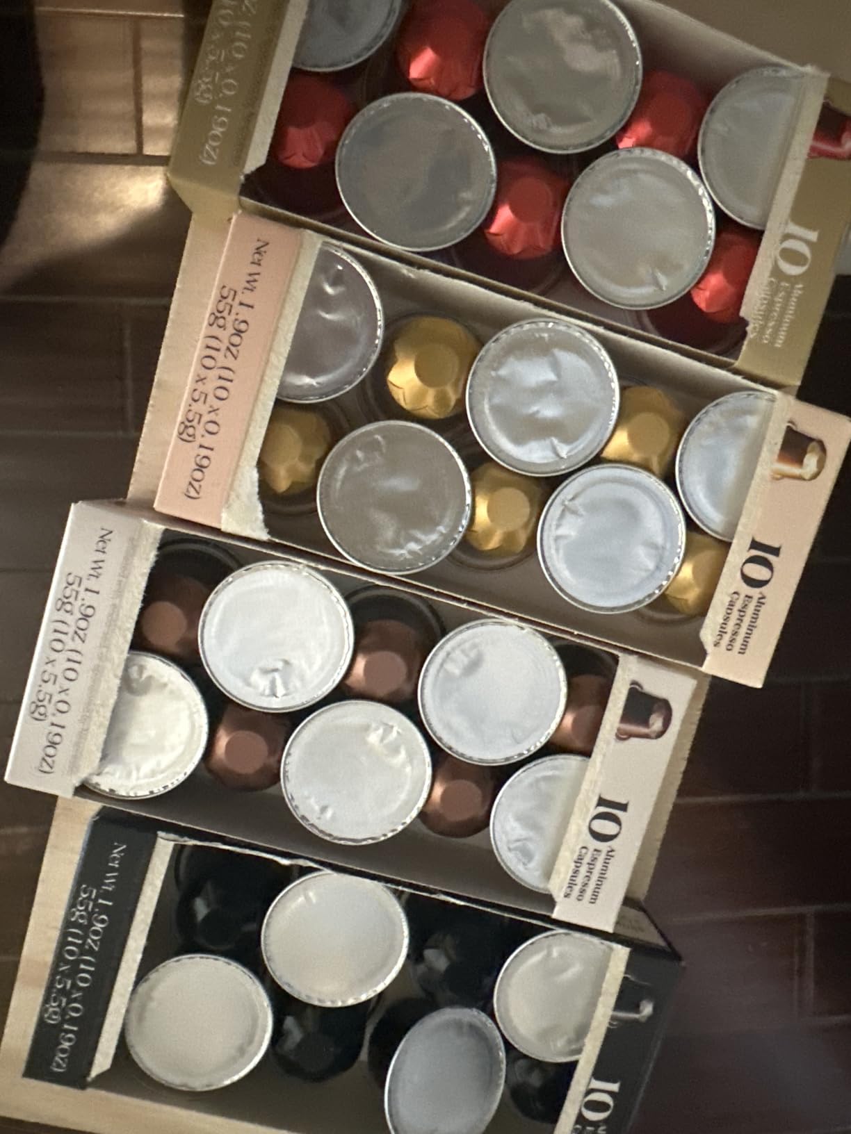 Organic USDA Café Romano Coffee Aluminum Espresso Pods For Nespresso Original Machine 100 Pack Italian Espresso Coffee (Variety pack) customer photo 2