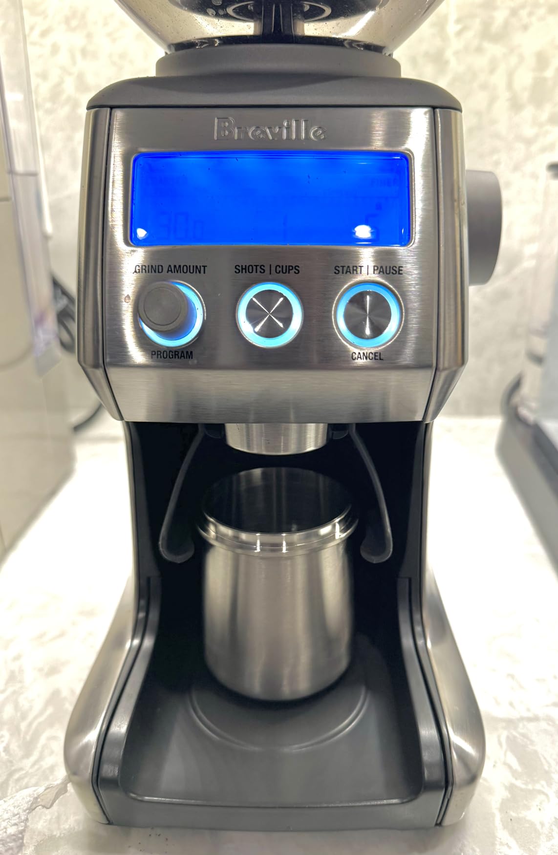 CREMA Coffee Products 58mm Dosing Cup | Compatible with any 58mm Portafilters | Durable 100% Stainless Steel | Built-In Grinder Tab for Easy Transfer | Sleek, Mess-Free Design | Silver Finish customer photo 1
