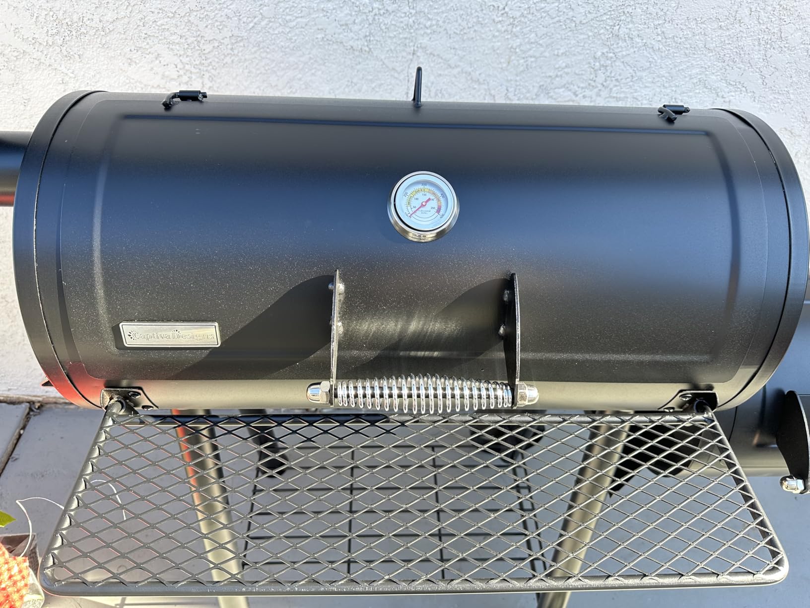 MFSTUDIO Heavy Duty Charcoal Wood Offset Outdoor Smoker Grill, Extra Large Charcoal Grill with Smoker Combo for BBQ Grilling, 941 SQ.IN. customer photo 1