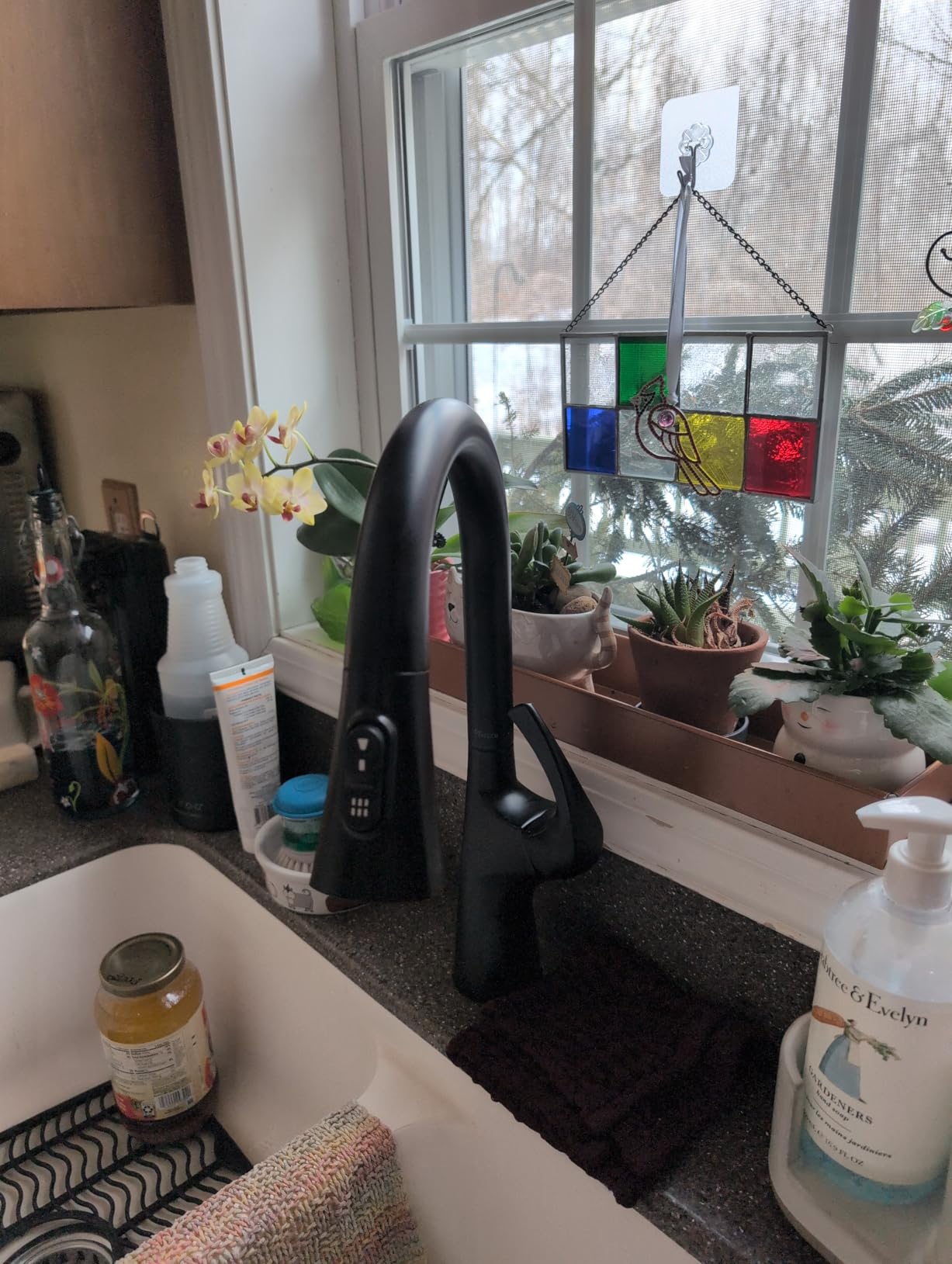 Pfister Talega Kitchen Faucet with Pull Down Sprayer, Single Handle, High Arc, NSF Certified, Spot Defense Stainless Steel Finish, F5297TEGS customer photo 2
