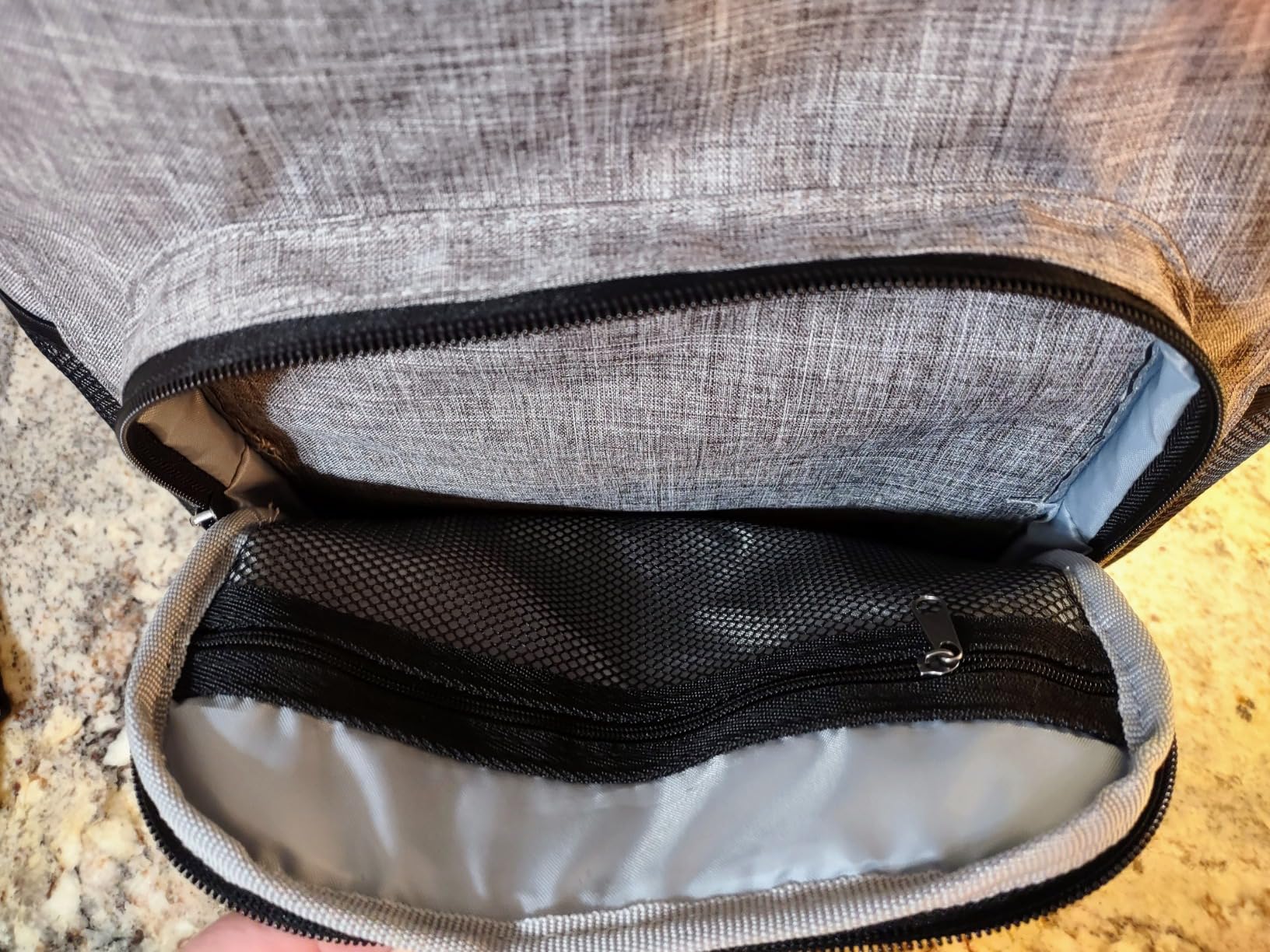 Amazon Basics Insulated Cooler Backpack, Leak-Proof, 30 Can Capacity, Portable Soft Sided Cooler, Keeps Cold for Hours, Gray customer photo 1