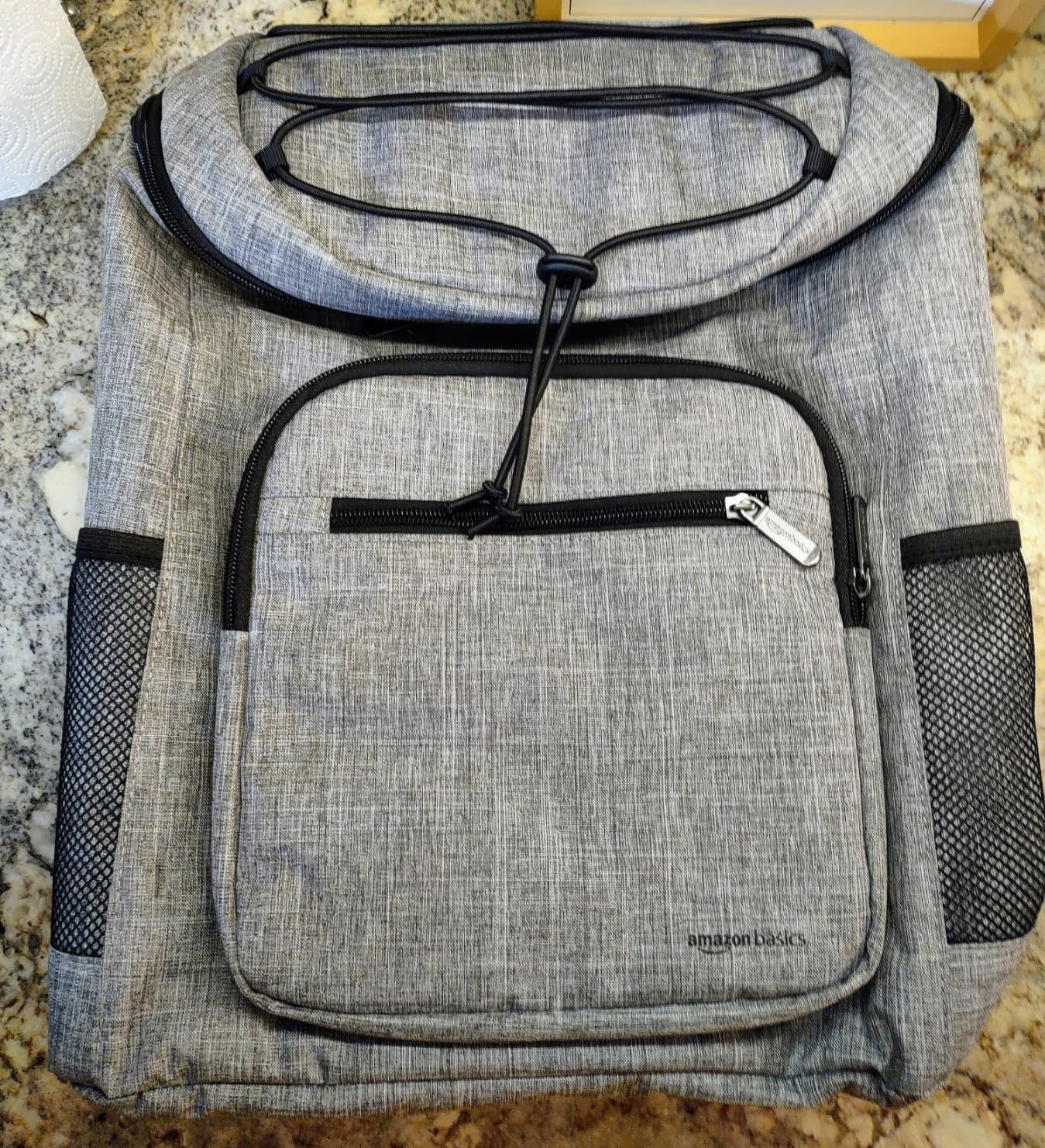 Amazon Basics Insulated Cooler Backpack, Leak-Proof, 30 Can Capacity, Portable Soft Sided Cooler, Keeps Cold for Hours, Gray customer photo 2