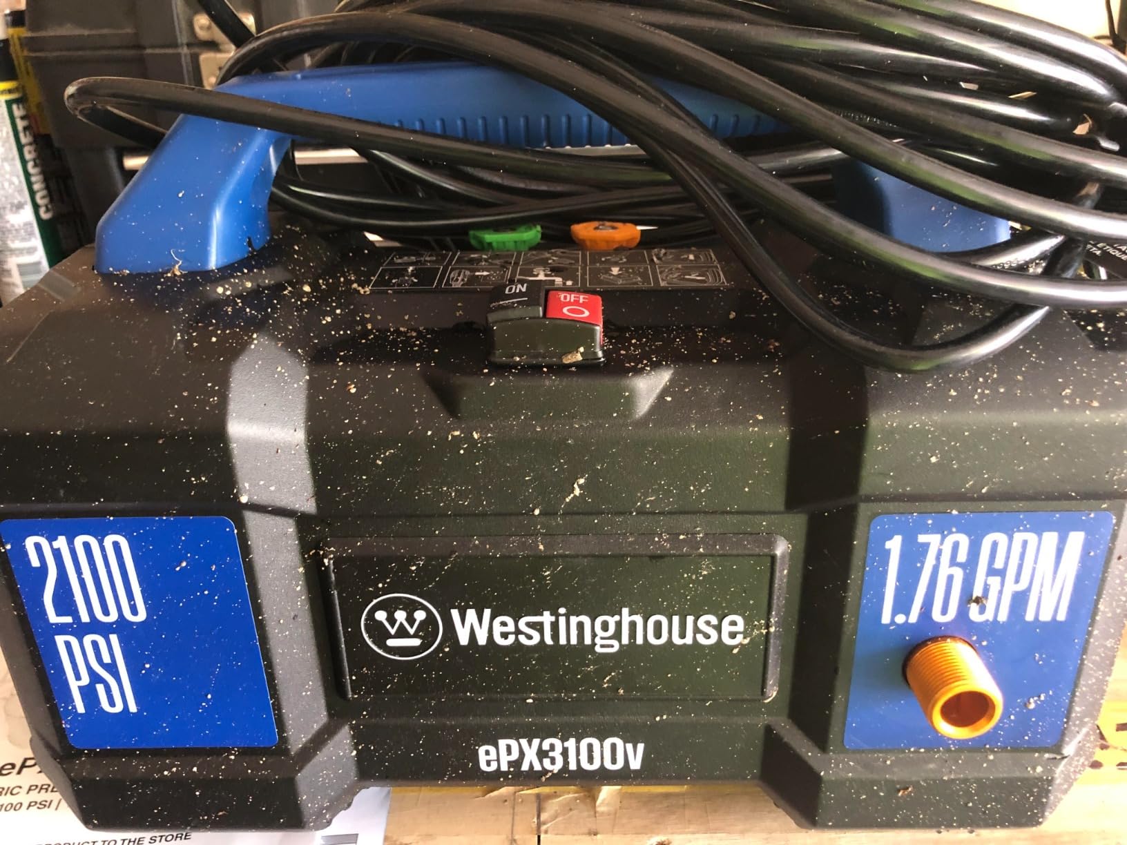Westinghouse ePX3100v Electric Pressure Washer, 2100 Max PSI 1.76 Max GPM, Built-in Carry Handle, Detachable Foam Cannon, Pro-Style Steel Wand, 3-Nozzle Set customer photo 2