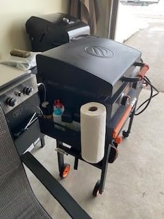 Portable Outdoor Grill Table, Folding Grill Cart Solid and Sturdy, Blackstone Griddle Stand Large Space, Blackstone Table with Paper Towel Holder, Grill Stand for Blackstones Griddle, Ninja Grills etc customer photo 2