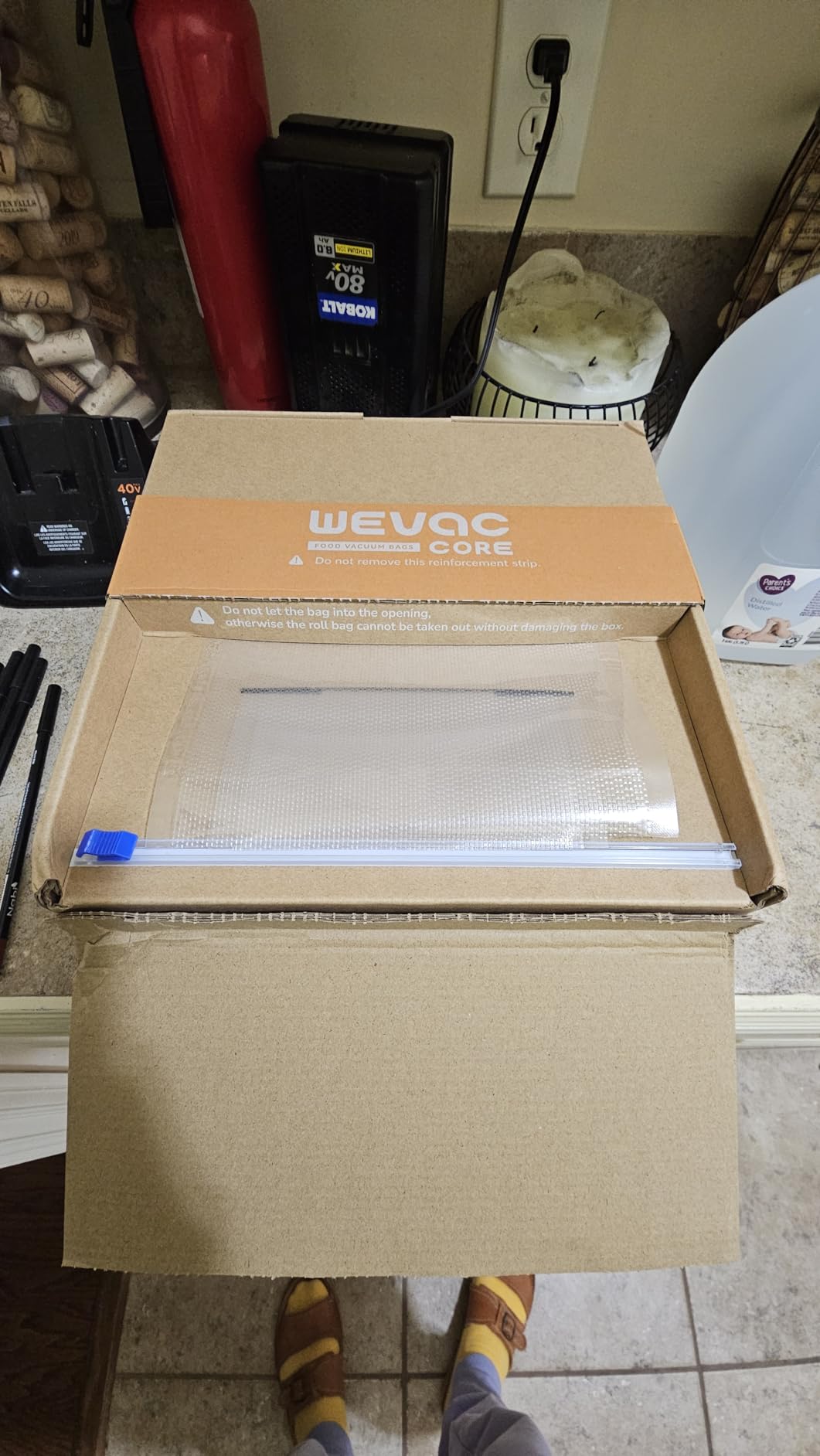 Wevac 8''x100' & 11''x100' 2 Rolls Food Vacuum Seal Roll Keeper with Cutter, Ideal Vacuum Sealer Bags for Food Saver, BPA Free, Commercial Grade, Great for Storage, Meal prep and Sous Vide customer photo 1