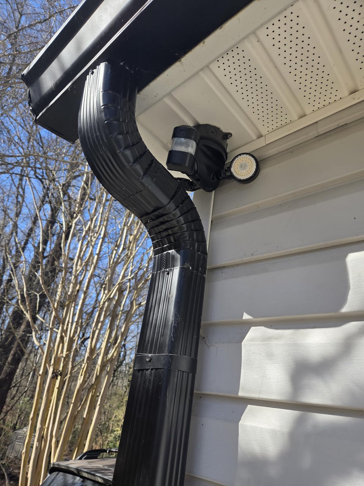 SANSI Upgraded 25W Motion Sensor Outdoor Lights 3000LM Flood Lights Outdoor, 5000K Dusk to Dawn Security Light, 4 Modes, 320° Wide Angle Illumination Super Bright for Garage Yard Patio Wired Not Solar customer photo 1
