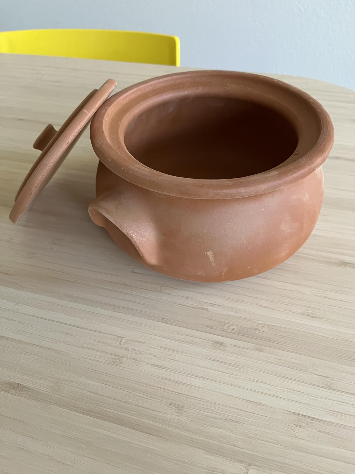 Hakan Suphan Handmade 7.6-Quart Large Clay Cooking Pot with Lid, Natural Unglazed Cookware, Terracotta Cazuela, Casserole Dish, Rice Cooking, Stewpot, Korean, Indian, Mexican Dish 7.2 L customer photo 1