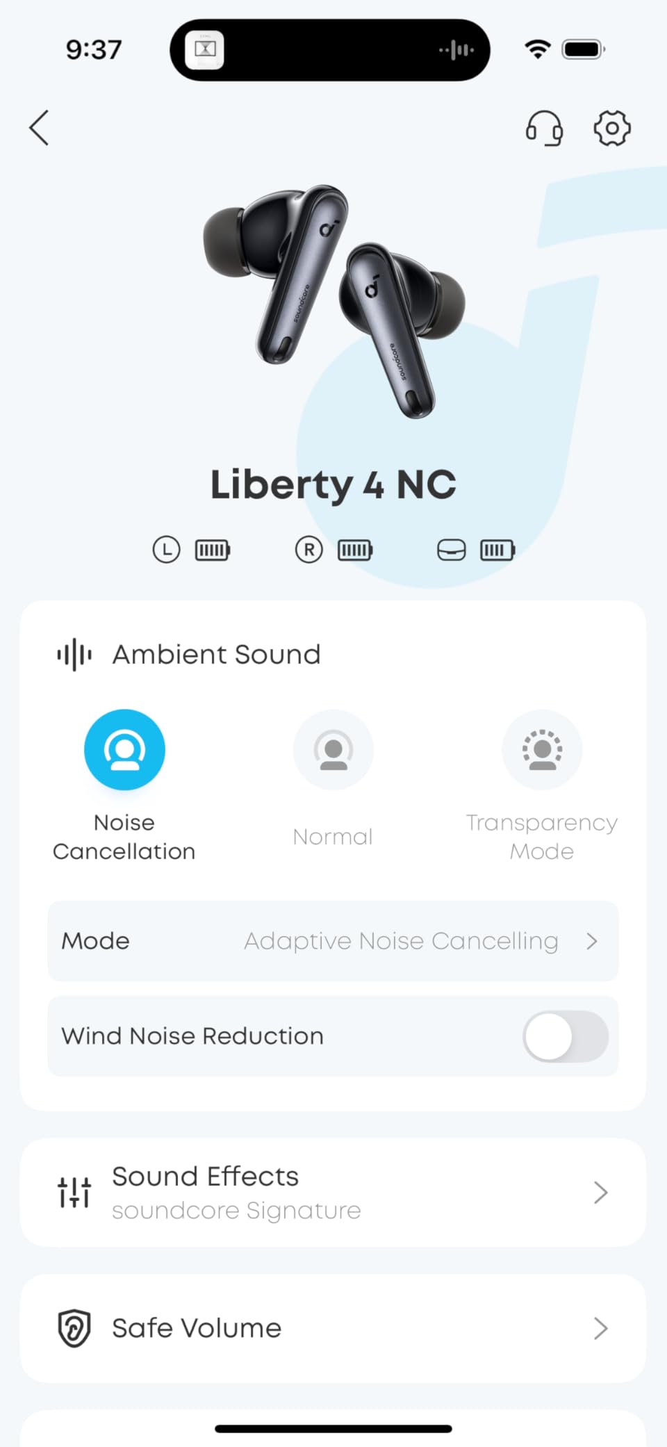 Anker Soundcore Liberty 4 NC Wireless Earbuds, 98.5% Noise Reduction, Adaptive Noise Cancelling to Ears and Environment, Hi-Res Sound, 50H Battery, Wireless Charging, Bluetooth 5.3 customer photo 1