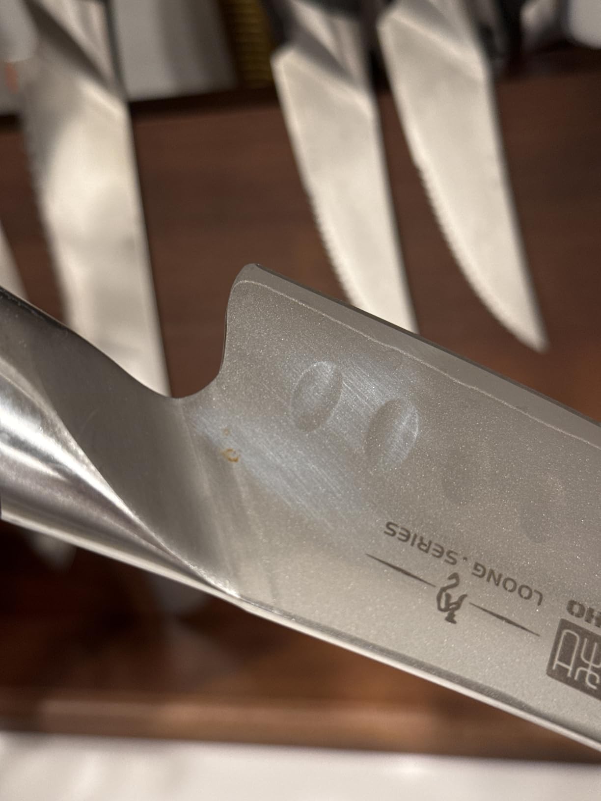 HOSHANHO 7 Inch Japanese Chef Knife, Ultra Sharp High Carbon Stainless Steel Kitchen Knife, Professional Santoku Knives with Ergonomic Pakkawood Handle customer photo 1