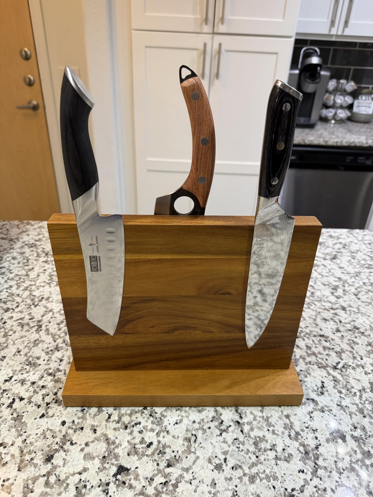 HOSHANHO 7 Inch Japanese Chef Knife, Ultra Sharp High Carbon Stainless Steel Kitchen Knife, Professional Santoku Knives with Ergonomic Pakkawood Handle customer photo 2