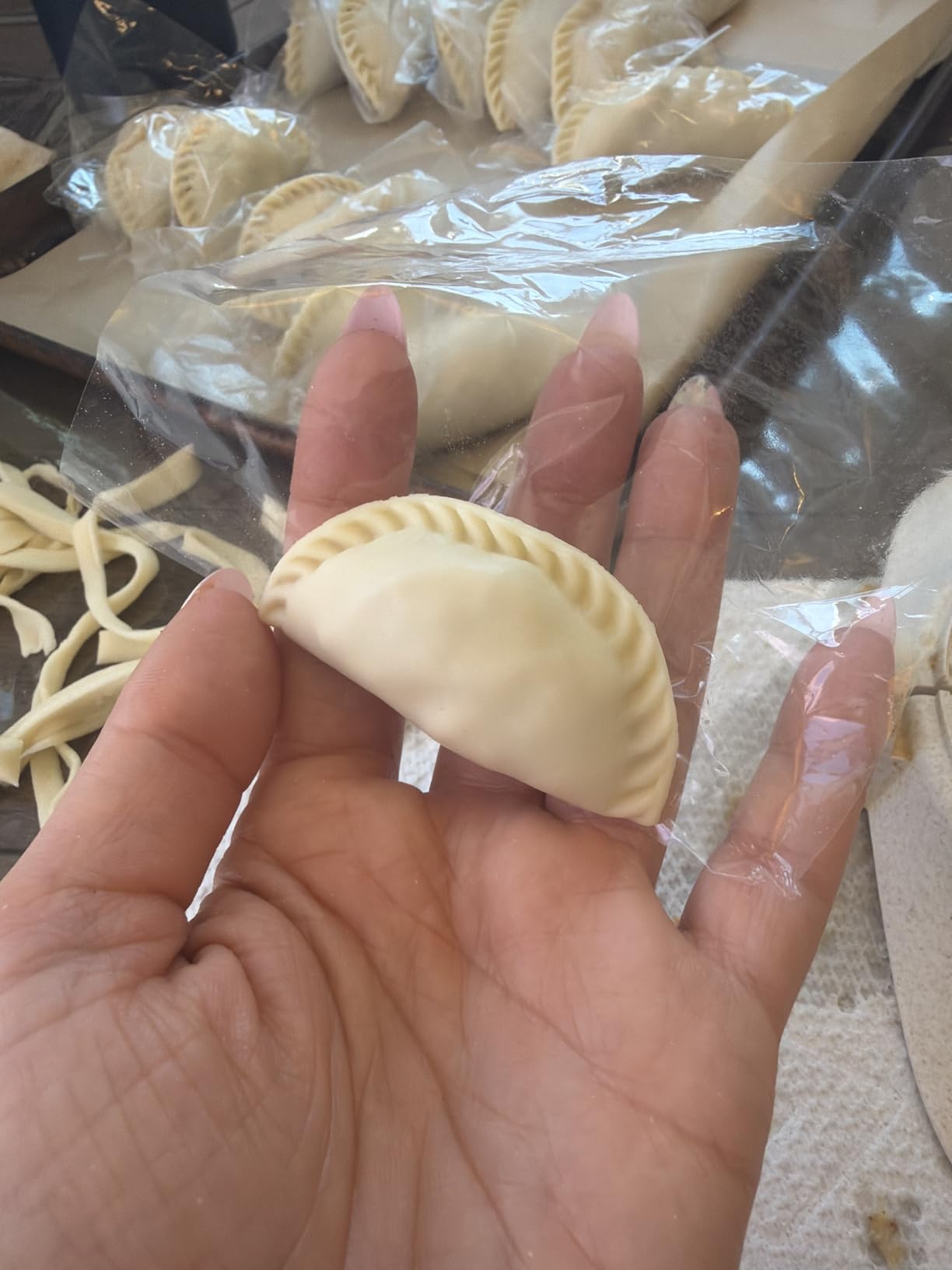 Empanada Maker Press, 6-Inch Extra Large Dumpling Maker Set with Dough Cutter, Dumpling Mold Set for Pierogi, Pastelitos, Calzone, Turnovers, Chinese Dumpling, 4Sizes (6