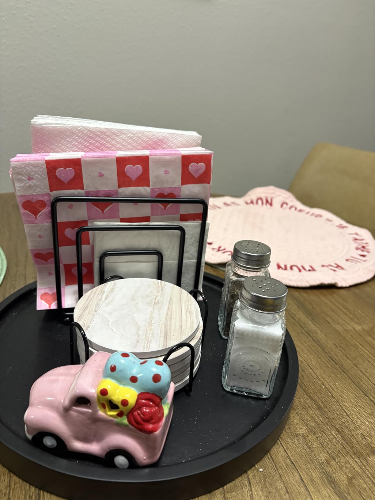 Napkin Holder for Table, Modern Metal Black Napkin Holders for Kitchen Dining Tables & Countertops, Paper Cocktail Napkins Holder Dispenser for Indoor & Outdoor Use by LAIHIFA customer photo 1