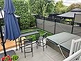 COSTWAY 3 Piece Outdoor Bar Table and Chairs Set, 55