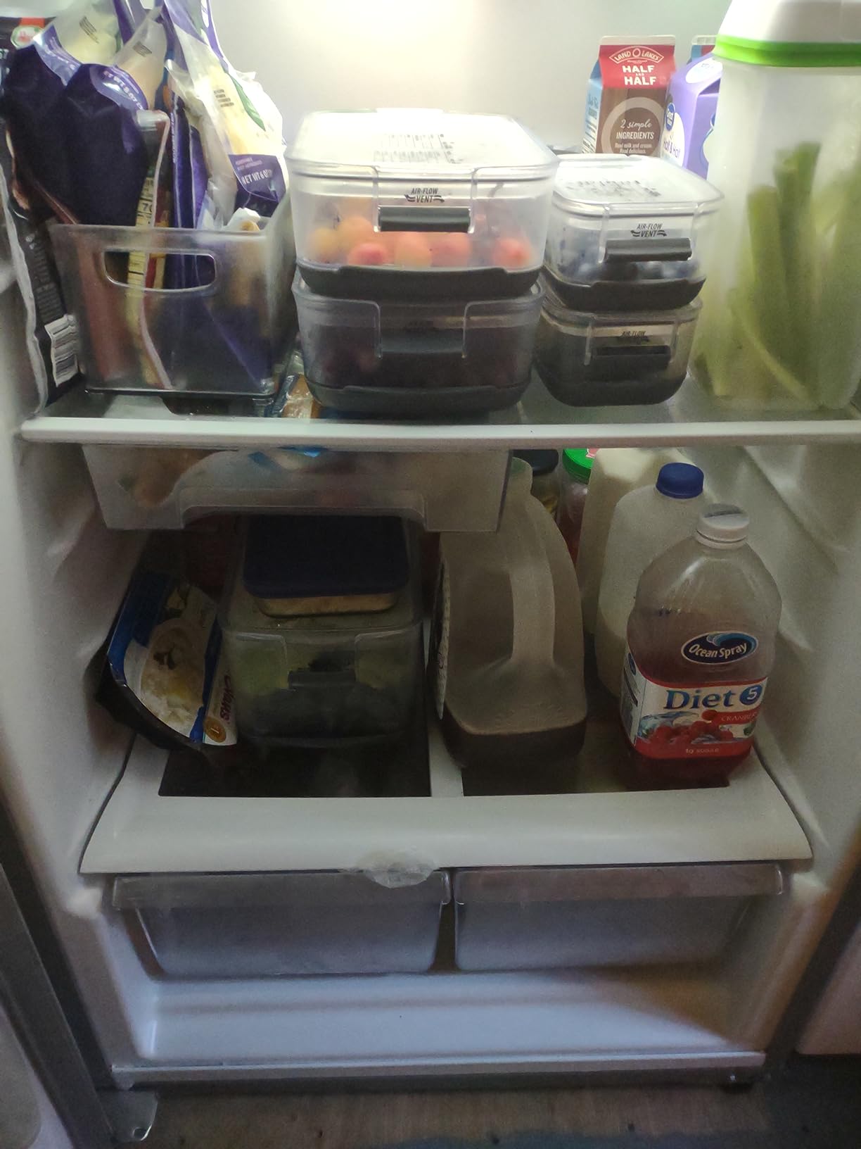 Progressive International Prepworks ProKeeper Food Fresh Produce Storage Container Set, 5-Piece, Clear Containers with Gray Sealed Tight Lids customer photo 2