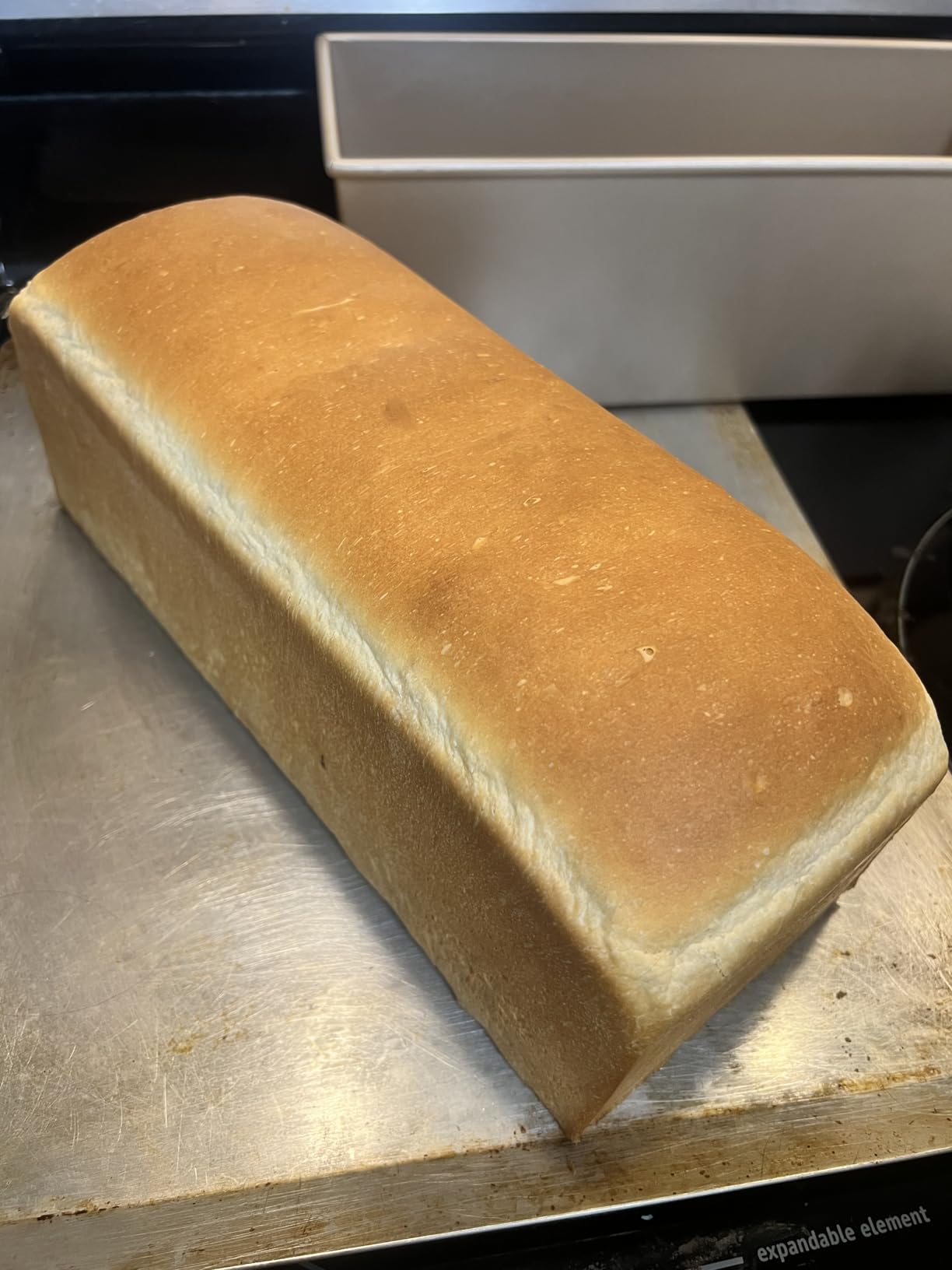 Commercial Pullman Loaf Pan with Lid, 2.2Lb Dough Capacity Non-stick Rectangle Flat Toast Box for Oven Baking 13.6