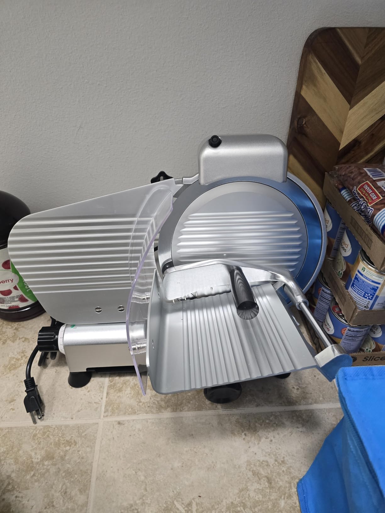 10 inch Commercial Meat Slicer, 240W Frozen & Cheese Slicer, Premium Chromium-plated Steel Blade, Semi-Auto, Low Noise customer photo 1