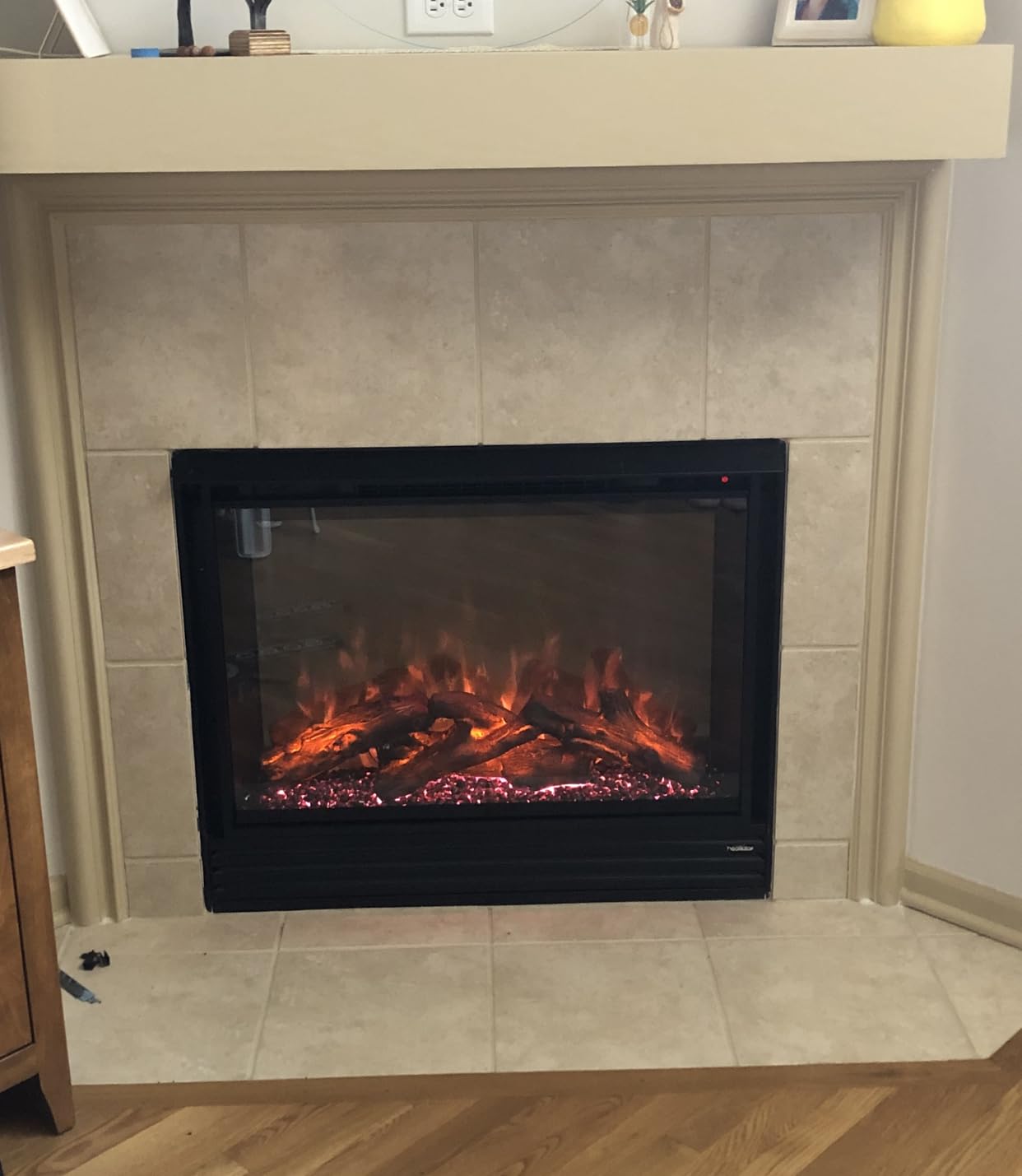 Modern Flames Redstone 36-Inch Built-in Electric Fireplace (RS-3626) - Realistic Hybrid-FX Flame Technology customer photo 1