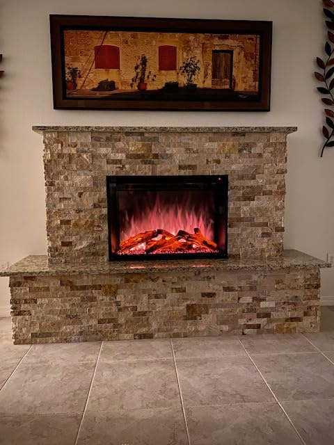 Modern Flames Redstone 36-Inch Built-in Electric Fireplace (RS-3626) - Realistic Hybrid-FX Flame Technology customer photo 2