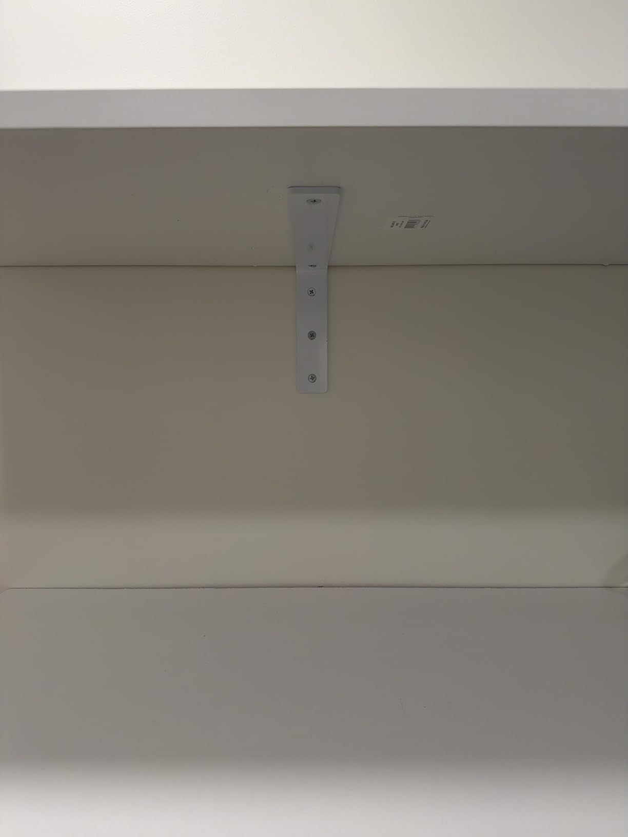 Heavy Duty Shelf Brackets 10 Inch, 6 Pack Floating Shelf Brackets, L Wall Shelf Bracket for DIY Decorative with Mounting Hardware customer photo 1
