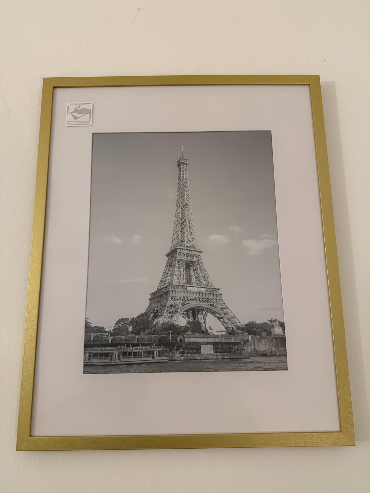 upsimples 8x10 Picture Frame, Display Pictures 5x7 with Mat or 8x10 Without Mat, Wall Hanging Photo Frame, Natural, 1 Pack customer photo 1