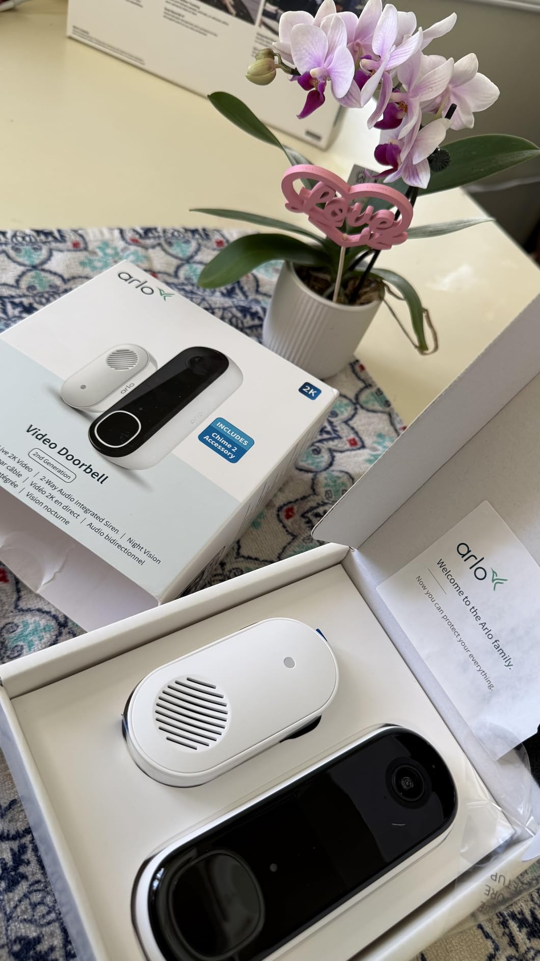 Arlo Video Doorbell 2K (2nd Gen, Latest Release) - Wireless or Wired Option, 2-Way Audio, Night Vision, Head to Toe Video View, Package Detection, Person & Vehicle Recognition customer photo 2