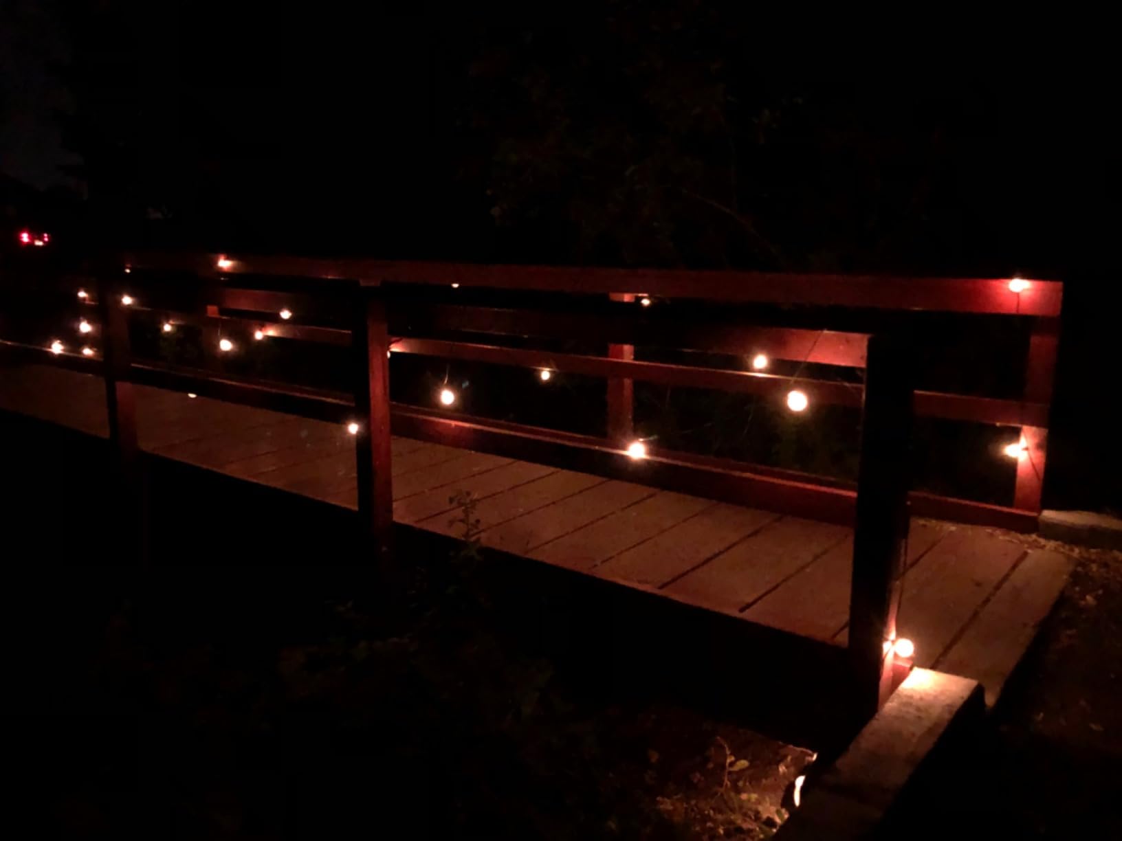 addlon 100FT Solar String Lights Outdoor with Remote, 54 LED Shatterproof Bulbs, Dimmable & Timable, 3 Light Modes, G40 Waterproof Solar String Lights for Outside Backyard Party Decor customer photo 2