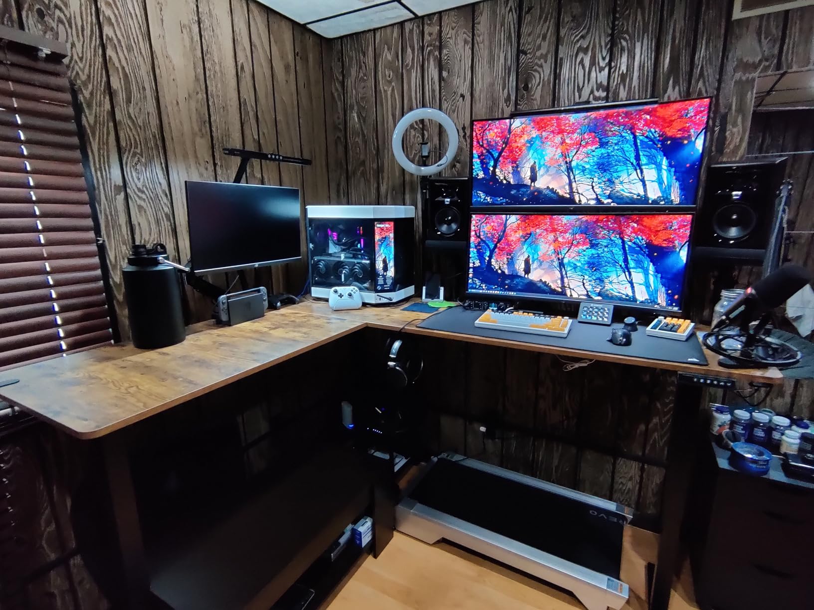 VIVO Corner Standing Desk, 75 x 63 inch Reversible L-Shaped Workstation, Electric Height Adjustment, Home, Office, and Reception Rooms, Black Table Top Black Frame, DESK-E3CTB-75 customer photo 1