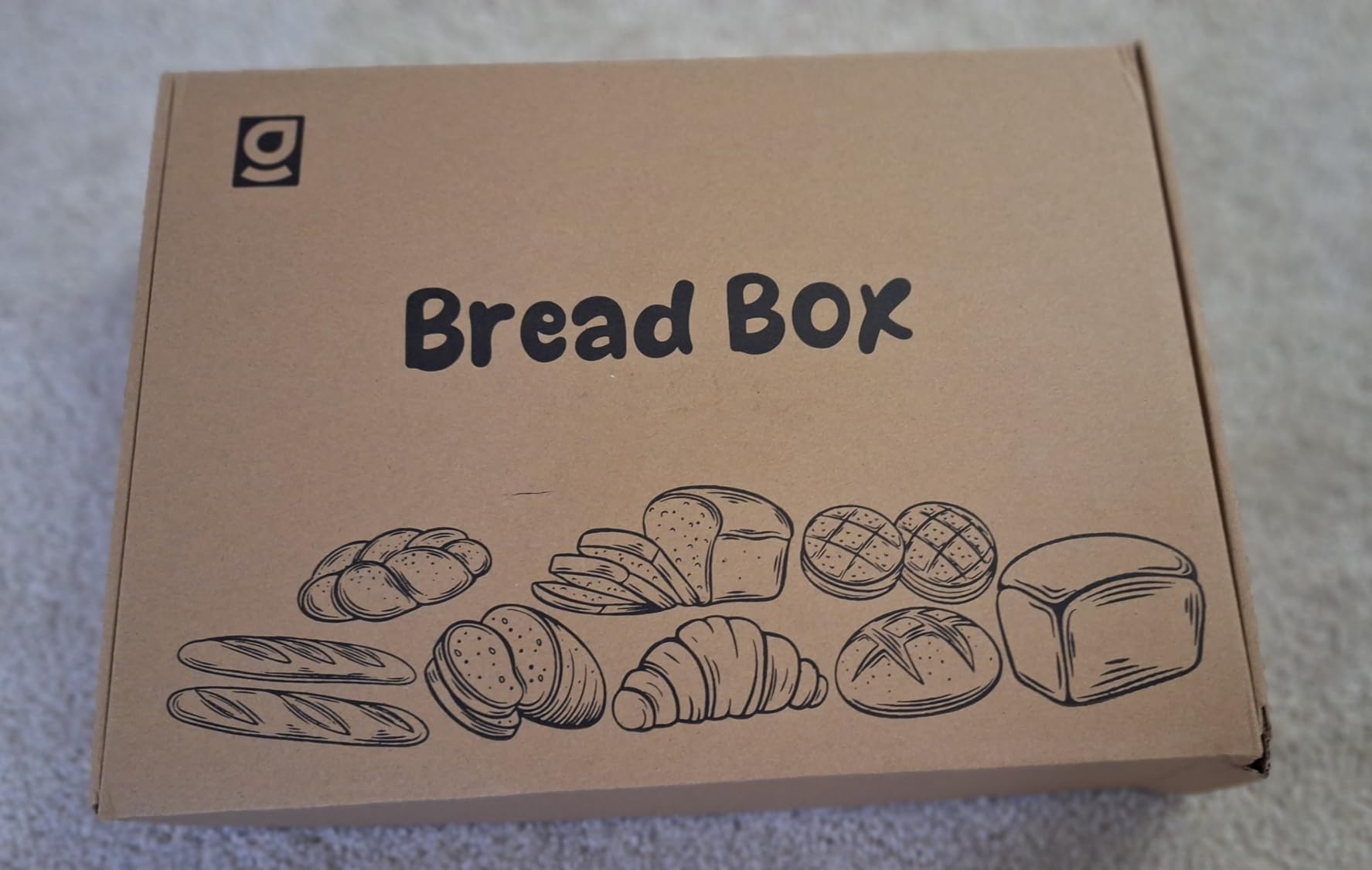 Double Layer Bread Box for Kitchen Countertop, Large Bread Storage Container for Counter Top, 2 Tier Wood Farmhouse Vintage Breadbox for Homemade Bread, Corner, Cabinet, Pantry (Black) customer photo 1