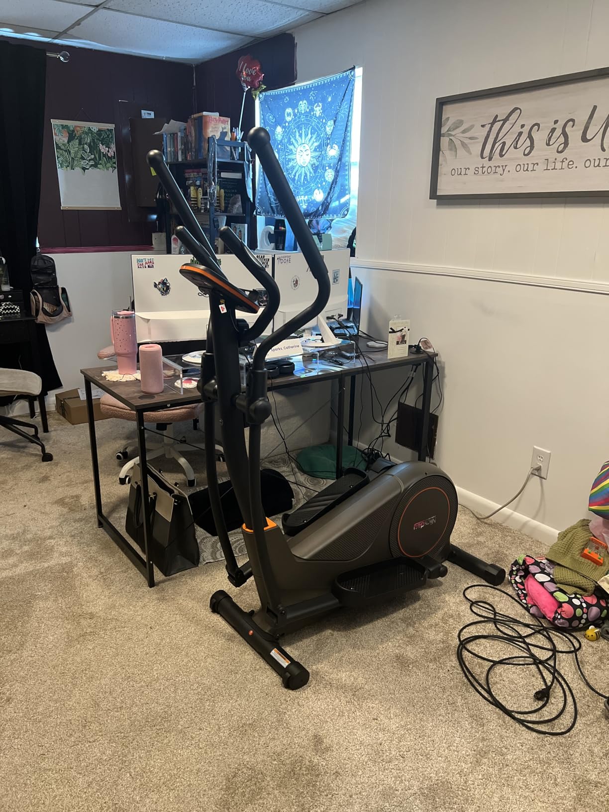 Niceday Elliptical Exercise Machine, Elliptical Machine for Home, 15.5IN&16IN&20IN Stride Elliptical Machine, 500LBS Loading Capacity, Elliptical Training Machine with 16 Level Resistance customer photo 2