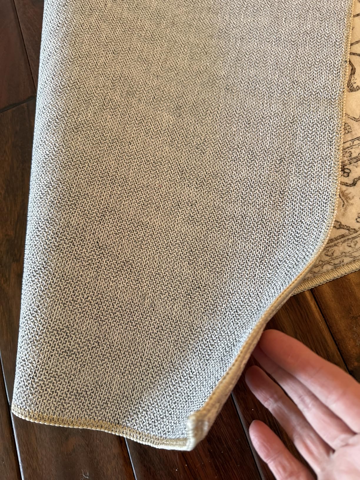 Madane Runner Rug 2x8, Washable Hallway Runner Rugs, Non-Slip Low-Pile Soft Kitchen Rug Runner Laundry Room Rug, Vintage Throw Entry Foyer Mat for Entrance Living Room (Turmeric/Grey, 2 x 8) customer photo 2