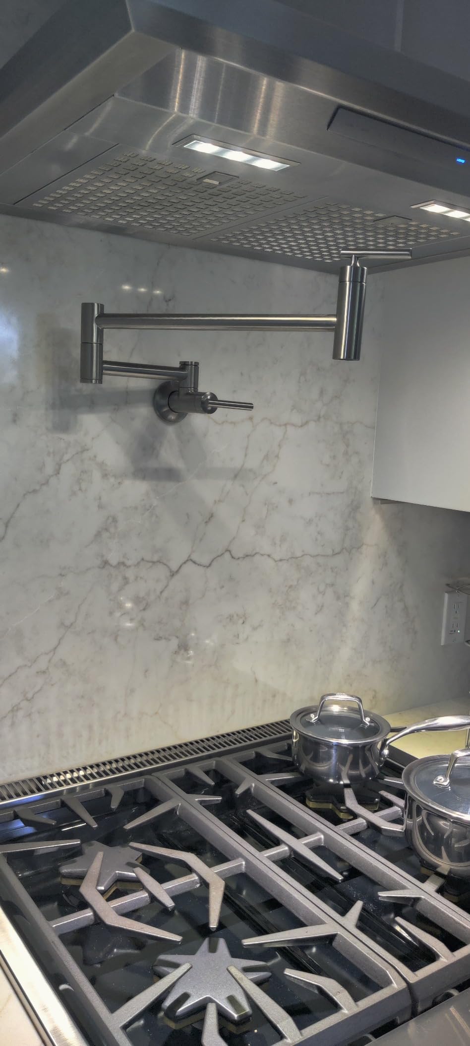KOHLER 35745-BL Contemporary Style Wall-Mount Pot Filler Kitchen Faucets, Matte Black customer photo 2