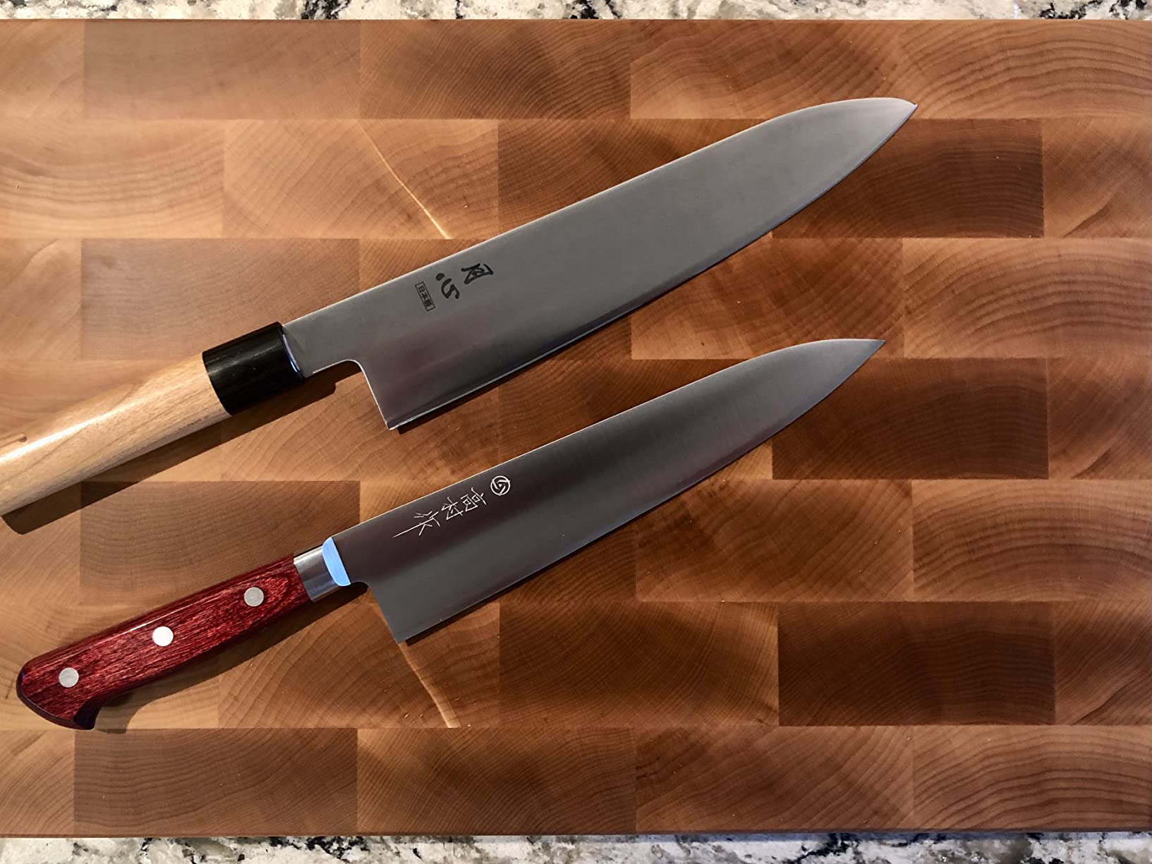 The Boardsmith Maple End Grain Cutting Board - Premium, Hand Crafted End Grain Wood Cutting Board for Kitchen - Butcher Block - Handmade Cutting Board (Large) customer photo 1