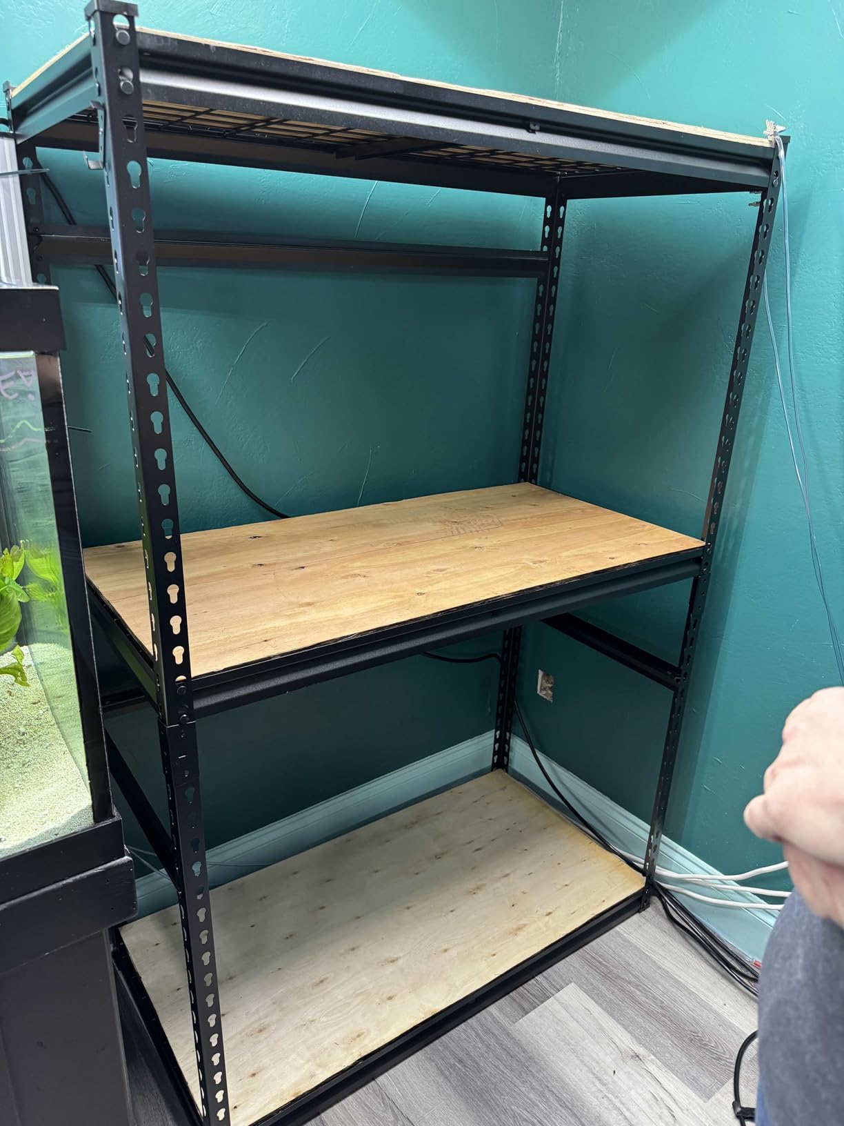 VEVOR Storage Shelving Unit, 5-Tier Adjustable, 2000 lbs Capacity, Heavy Duty Garage Shelves Metal Organizer Wire Rack, Black, 60