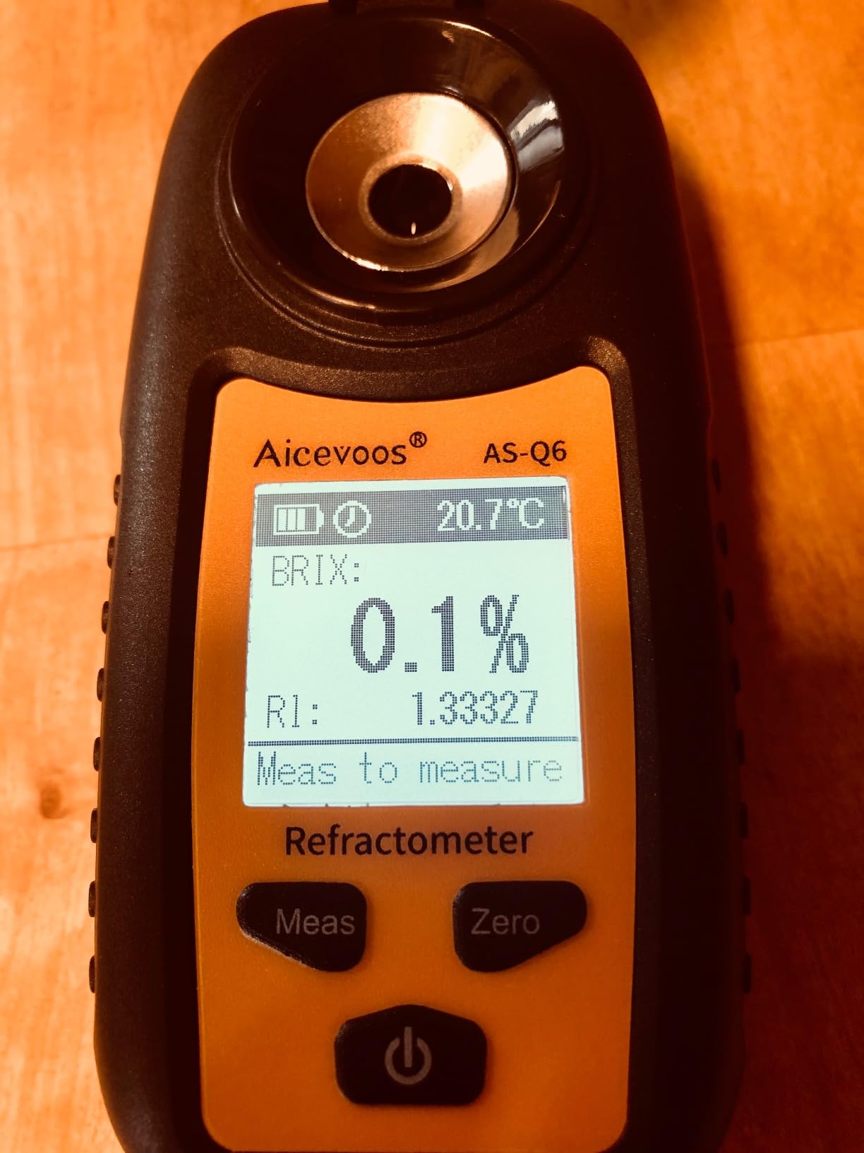 Digital Sugar Brix Refractometer brix Meter Automatic Temperature Compensation Range 0-35，±0.2% Precision, Perfect for Fruits, Juices, Vegetables, Drinks and Coffee customer photo 1