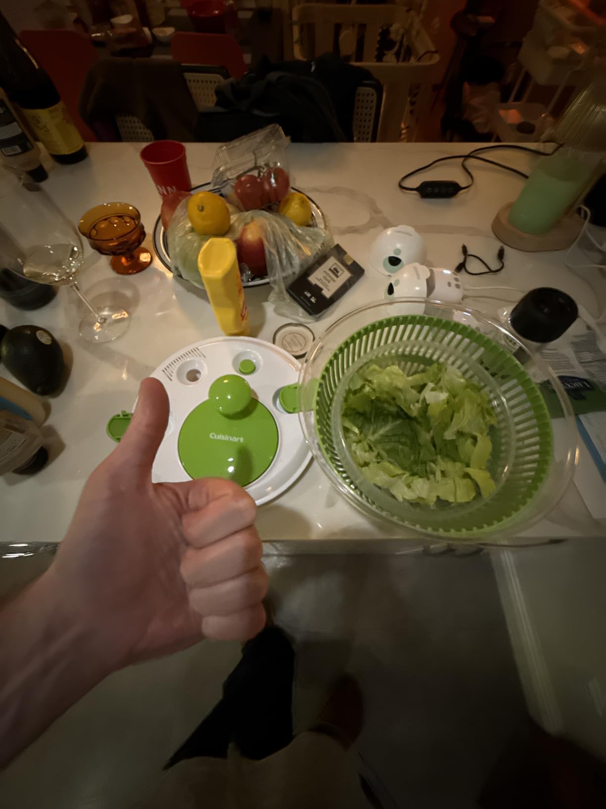Cuisinart Large Spin Stop Salad Spinner- Wash, Spin & Dry Salad Greens, Fruits & Vegetables, 5qt, CTG-00-SAS1 customer photo 1