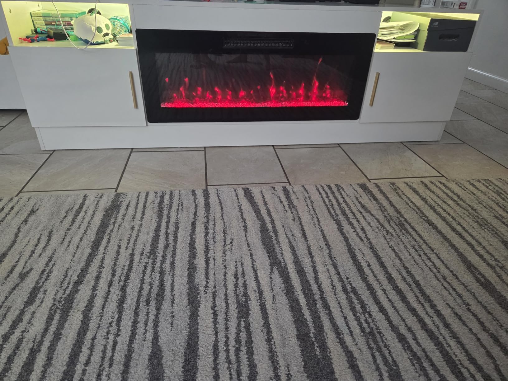 Lemberi Fireplace TV Stand with 36