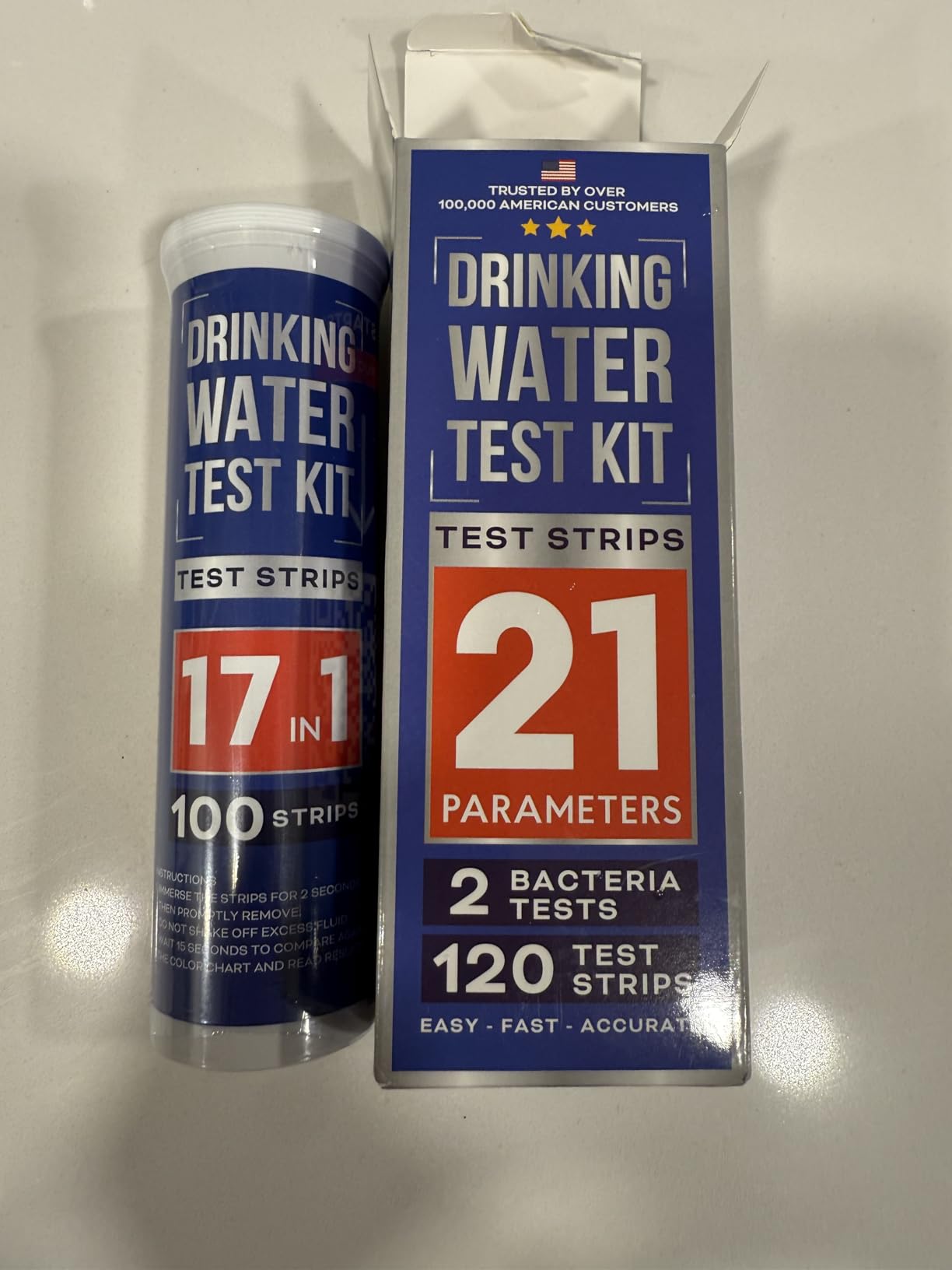 All-New 20 in 1 Drinking Water Testing Kit 120 Strips, Home Tap and Well Water Test Kit for Hardness, Lead, Iron, Copper, Chlorine, Fluoride customer photo 1
