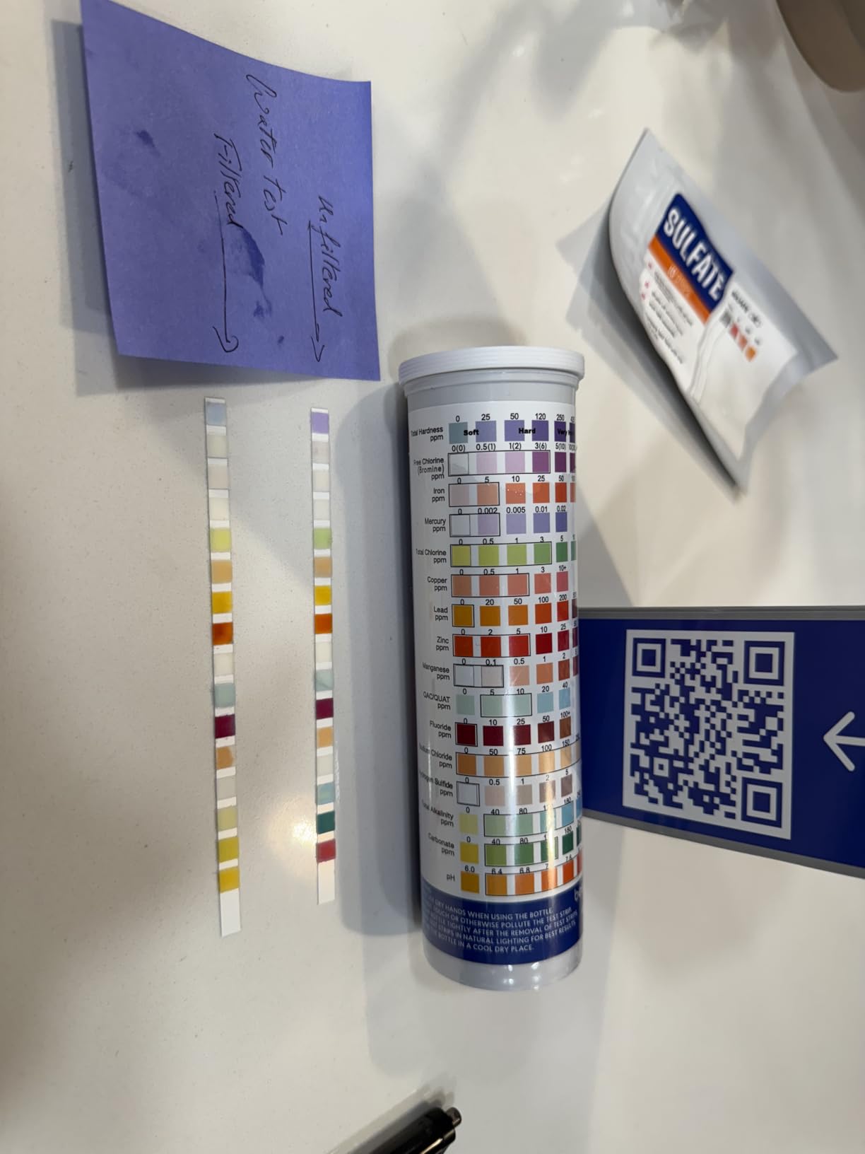 All-New 20 in 1 Drinking Water Testing Kit 120 Strips, Home Tap and Well Water Test Kit for Hardness, Lead, Iron, Copper, Chlorine, Fluoride customer photo 2