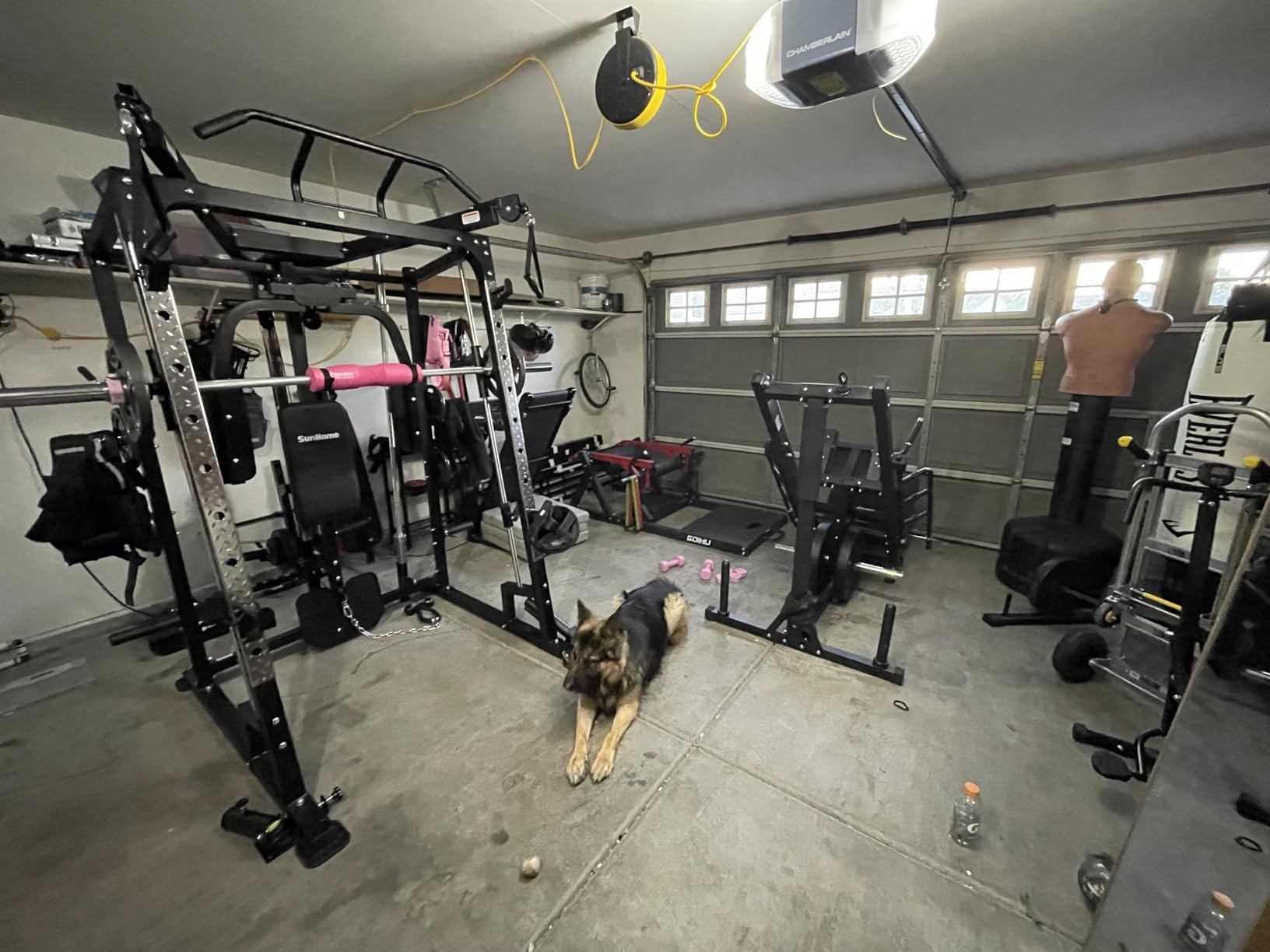 Major Fitness Smith Machine, Power Cage Squat Rack with Smith Bar, LAT Pull-Down Systems, Cable Crossover Machine and Cable Attachment for Home Gym customer photo 1