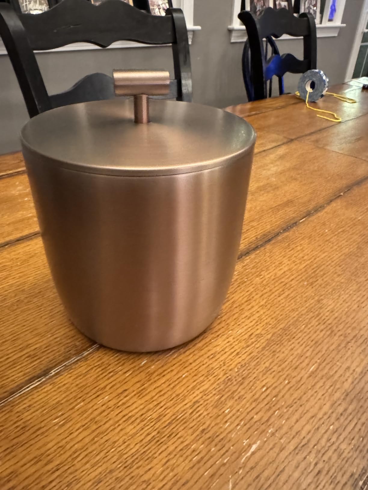 Simple Modern Vacuum Insulated Ice Bucket with Lid and Scoop | for Cocktail, Champagne, Wine, Beer, & Hosting | Stainless Steel 100oz Capacity for Large Parties | Rocks Collection | Midnight Black customer photo 1