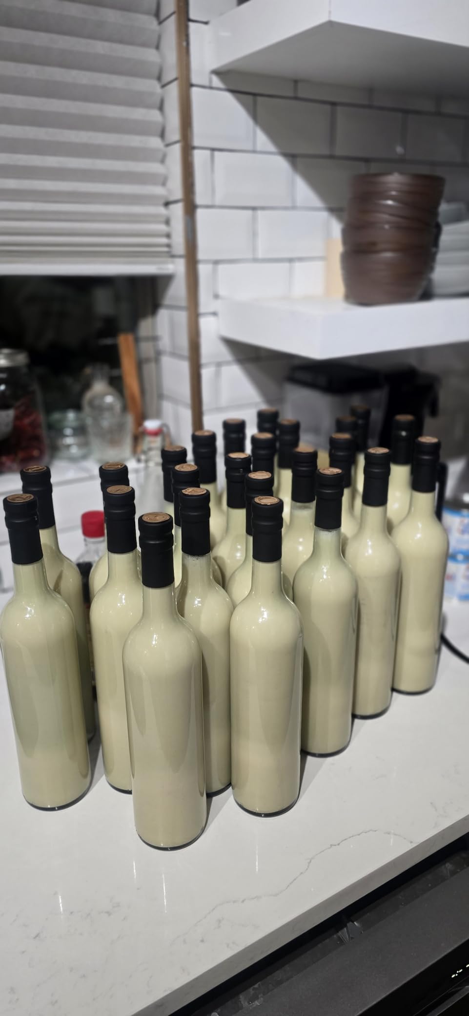 8 Pack 750ml Glass Wine Bottles, 25oz Green With Cork Lids and PVC Shrink Capsules, Empty Home Brewing Bottles With Funnel for Making, Limoncello, Mead, Liquor customer photo 2