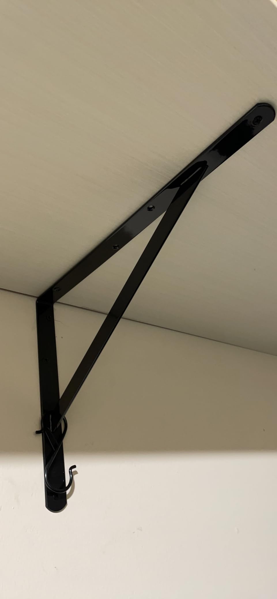 8-Pack 12 Inch Heavy Duty Shelf Brackets, Large Wall Bracket for Garage Kitchen Floating Shelves, Black Powder-Coated Steel customer photo 2
