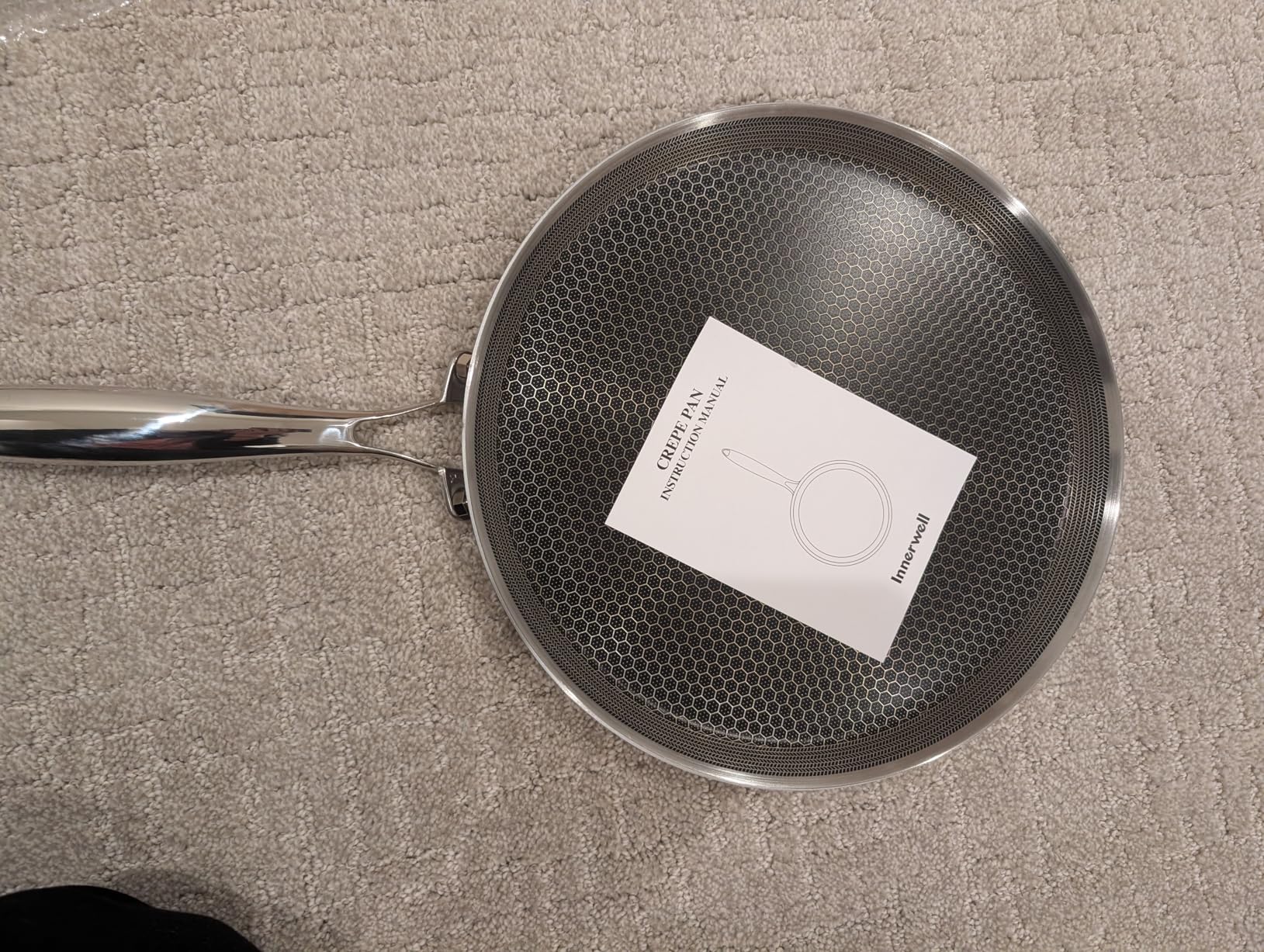 Innerwell Stainless Steel Crepe Pan - 11inch Nonstick, Honeycomb Coating, Induction Compatible customer photo 2