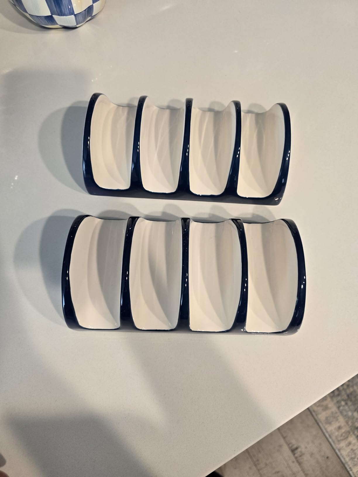Bico Havana Ceramic Taco Holder, Taco Stand Rack Tray, Microwave and Dishwasher Safe customer photo 1