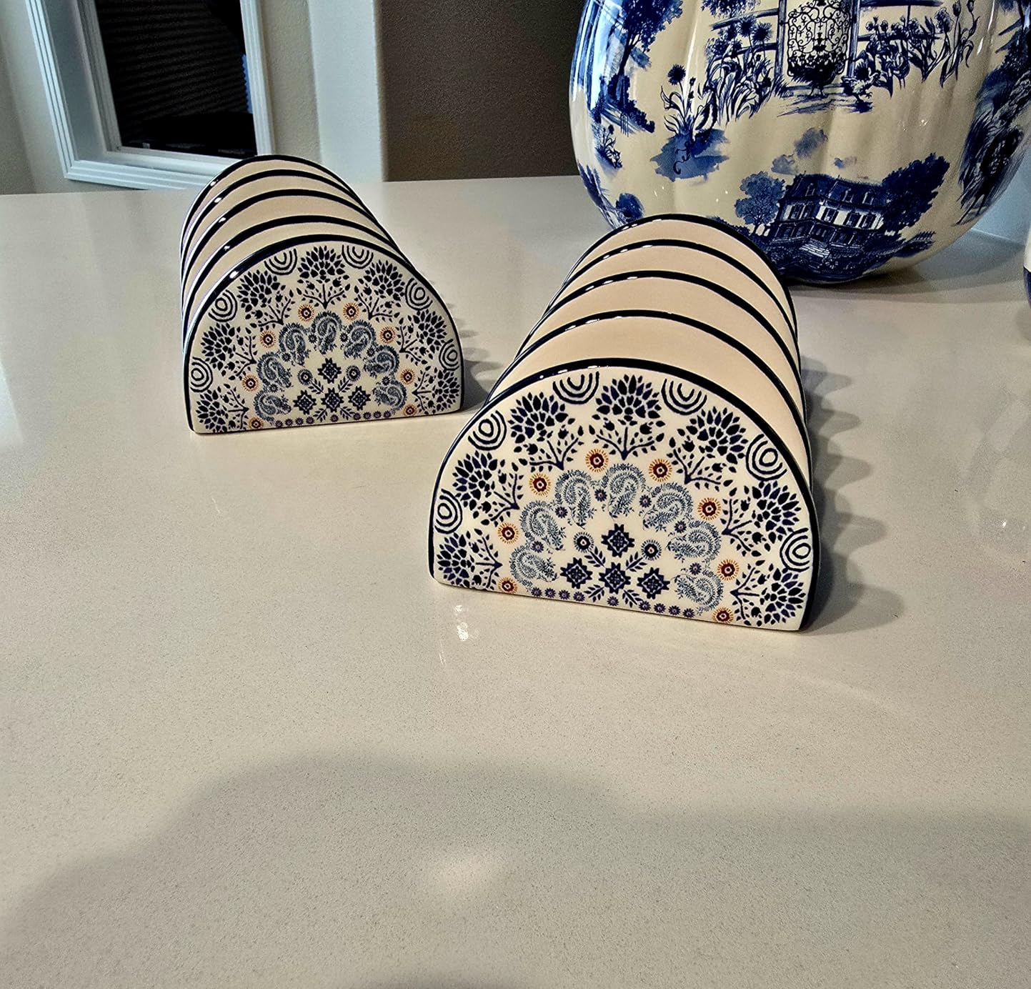 Bico Havana Ceramic Taco Holder, Taco Stand Rack Tray, Microwave and Dishwasher Safe customer photo 2
