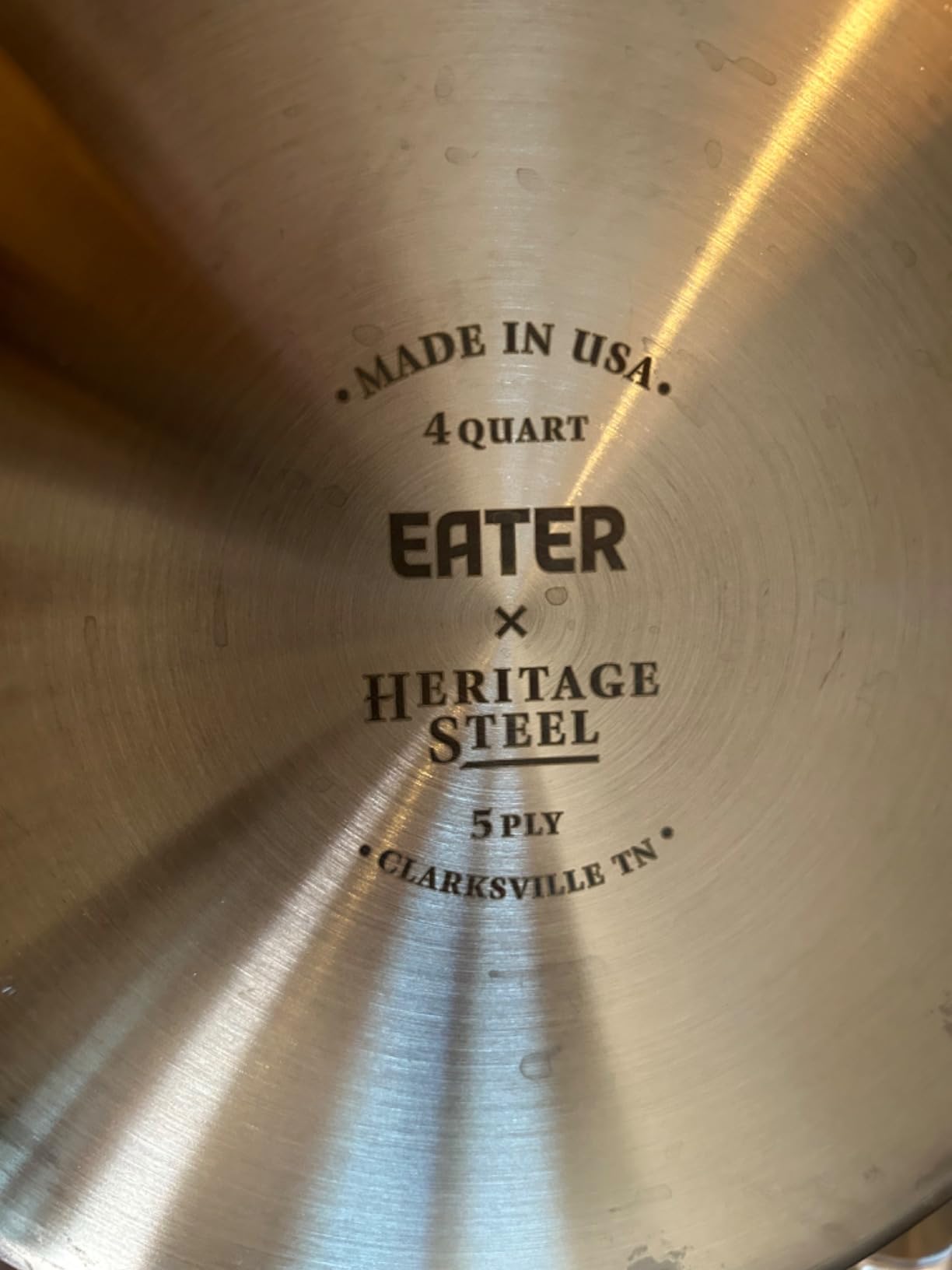 Heritage Steel x Eater 4 Quart Sauté Pan | Made in USA | 5-Ply Fully Clad Stainless Steel Saute Pan | Stay Cool Handle | Non Toxic Induction Pan customer photo 1